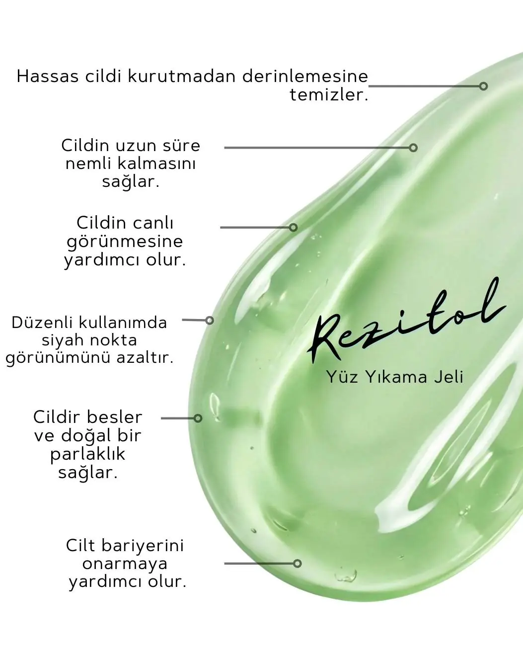 Rezitol Aydınlatıcı Akne Karşıtı Yüz Temizleme Jeli 250ml