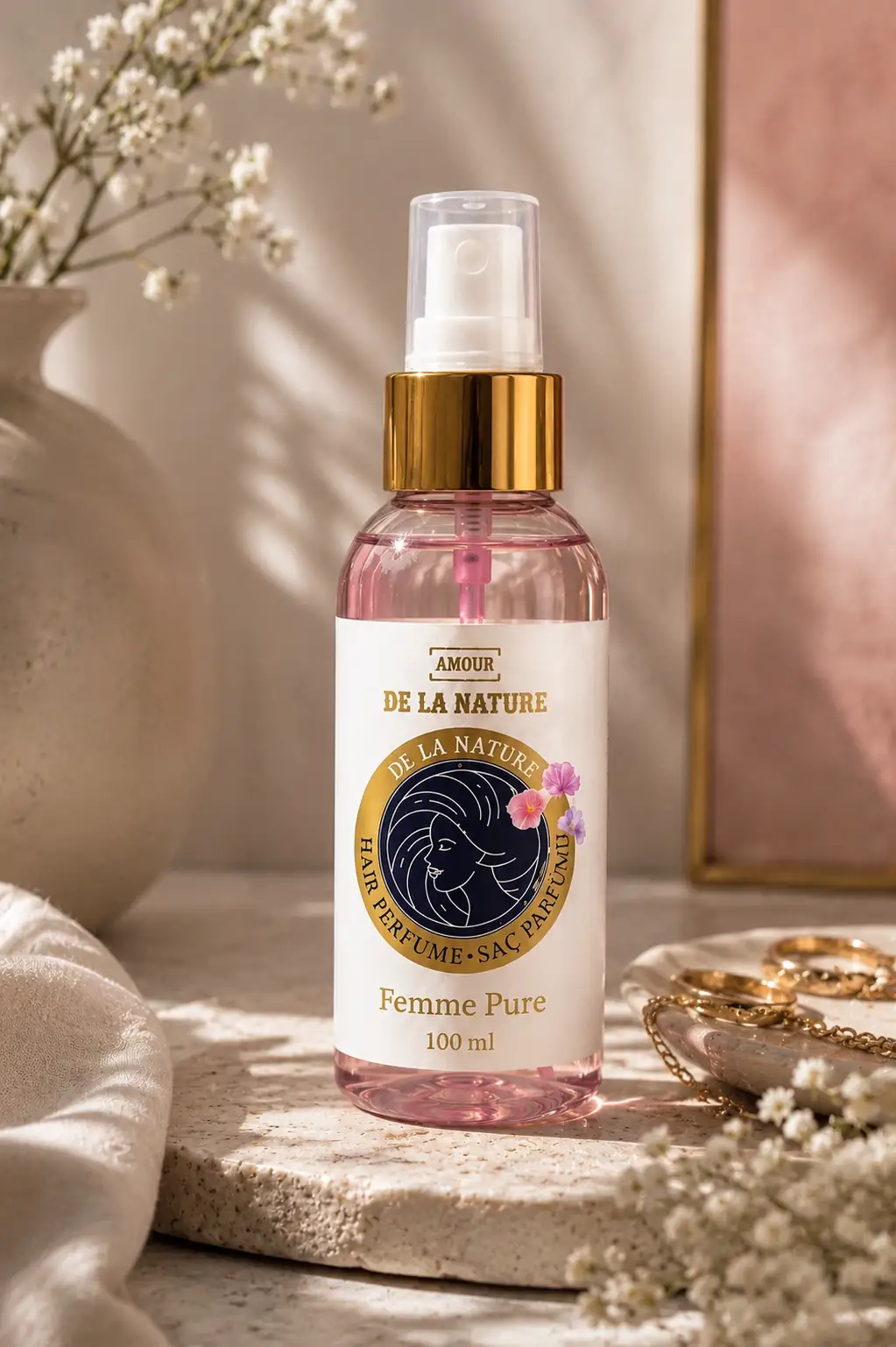 エッセンシャルオイル MI AROMATIQUE Femme 15ml Femme Pure Kadın Saç Parfümü 100ml Edp