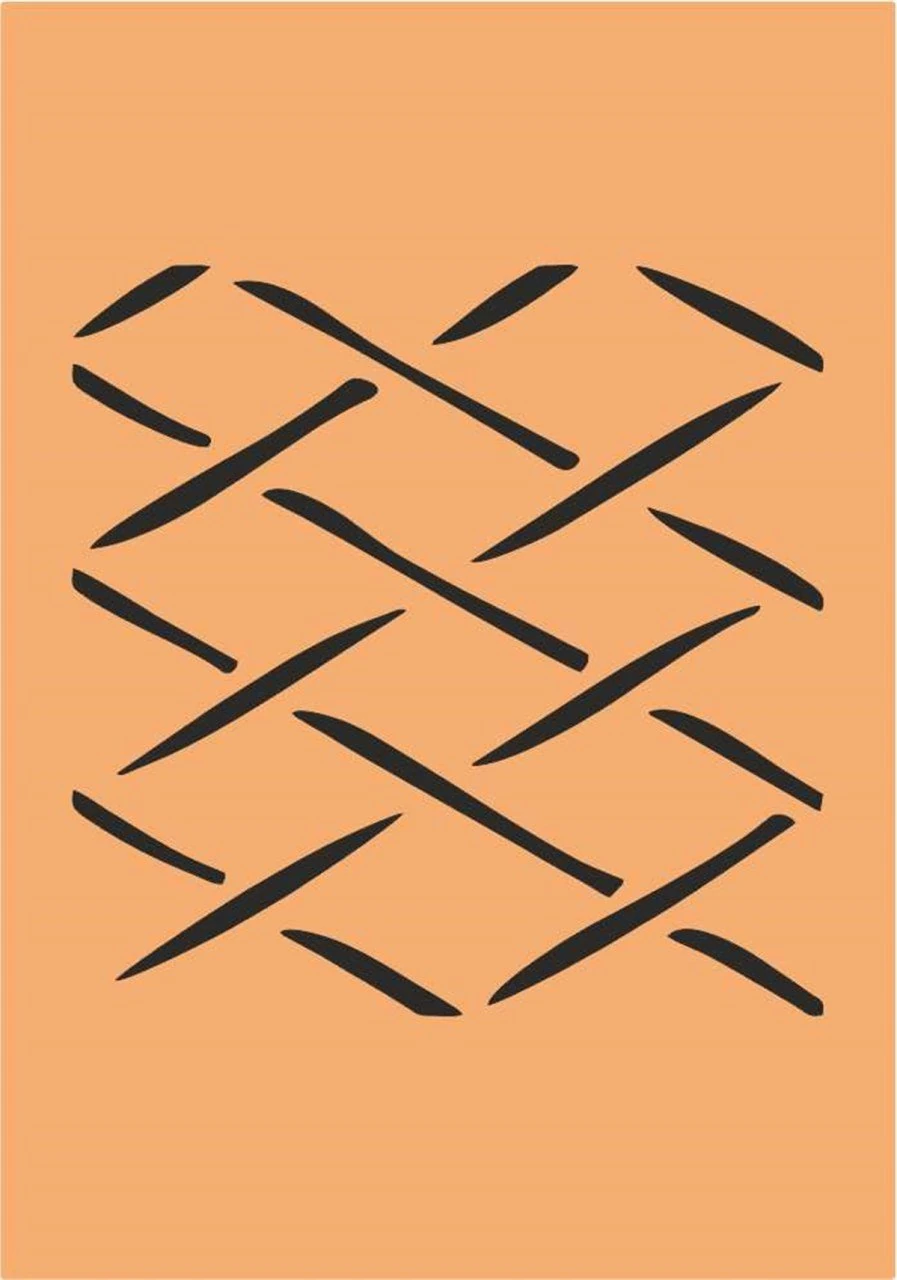 Stencil Tasarım L003 Duvar Ahşap Cam Boyama Deseni