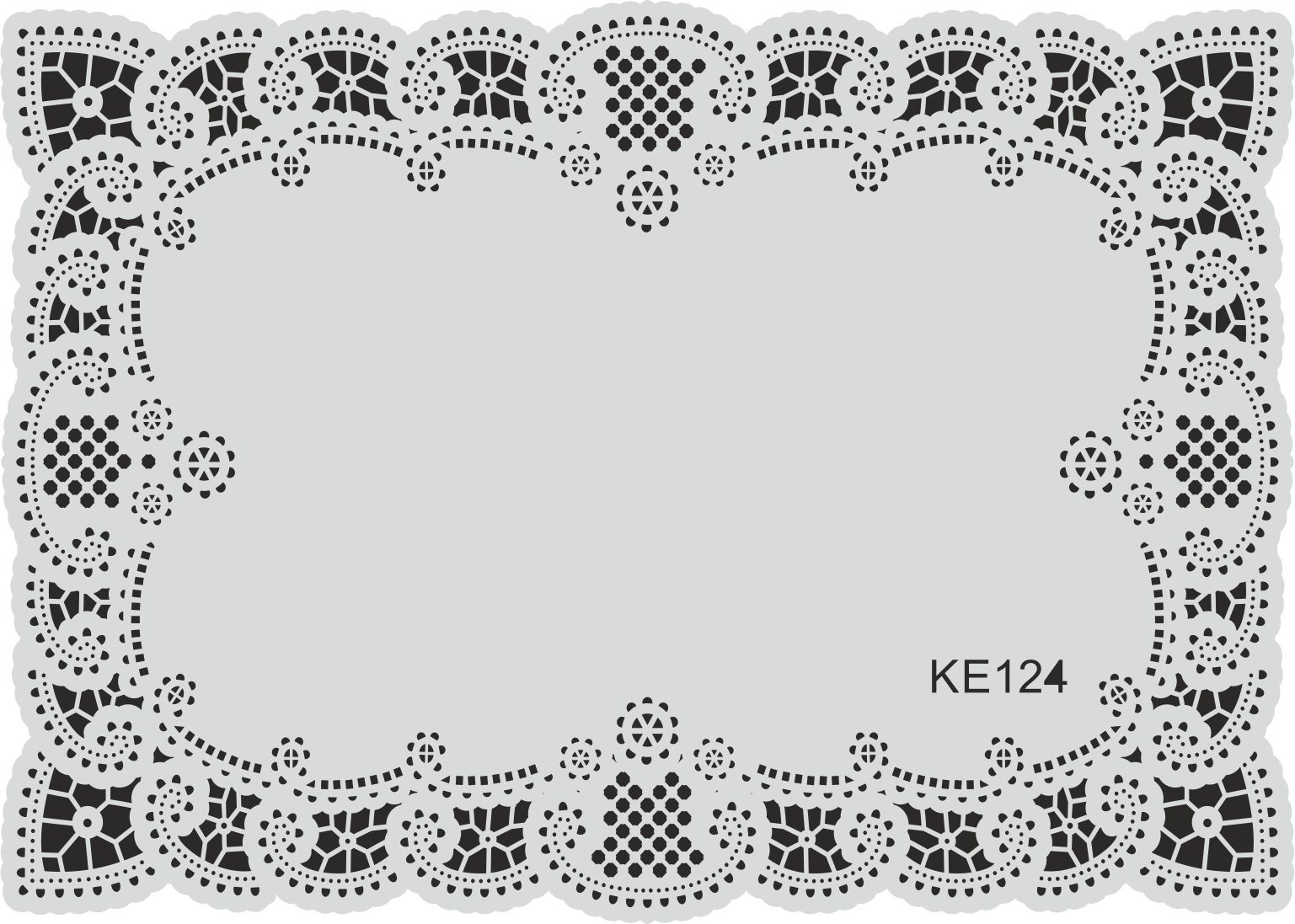 Stencil Tasarım KE124 Kenarlıksız Dantel Desen- Dekoratif Duvar, Eşya, Fayans,Kumaş Boyama Şablonları