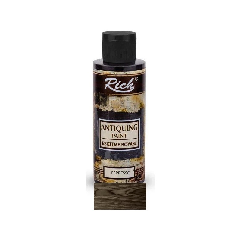RICH ANTIQUIN ESKİTME BOYASI 120 CC ESPRESSO 1329