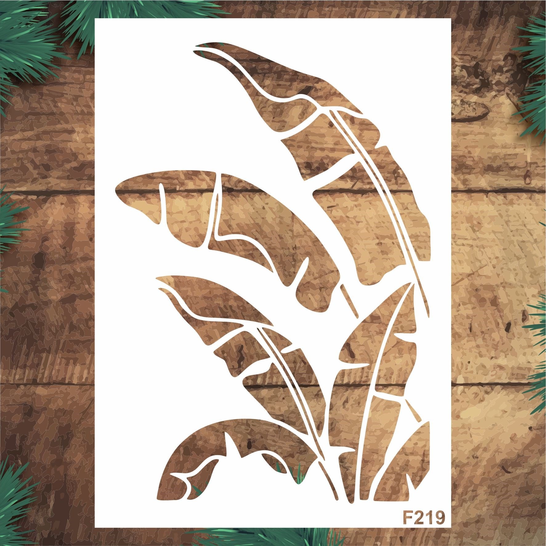 Stencil Tasarım F220 15x20cm 4 lü set - Dekoratif Duvar, Eşya, Fayans,kumaş Boyama Şablonları