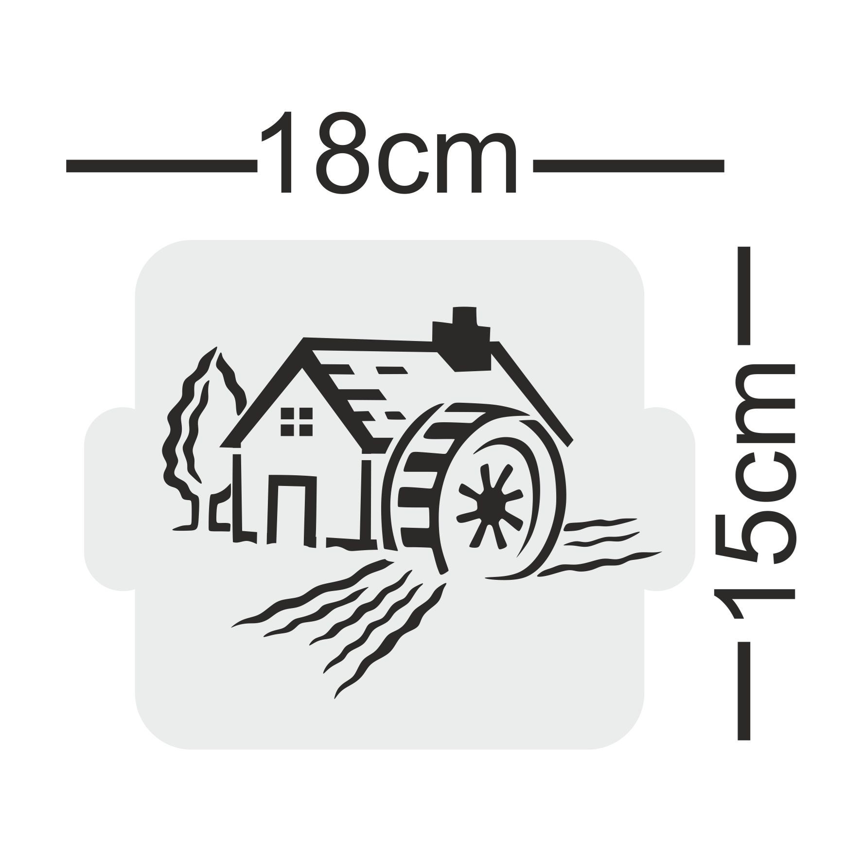 Stencil Tasarım SET 41 Fırıncı-Ekmek Şablonu ,Ekmek, Pasta,Duvar Ahşap Cam Kumaş Boyama Şablonu