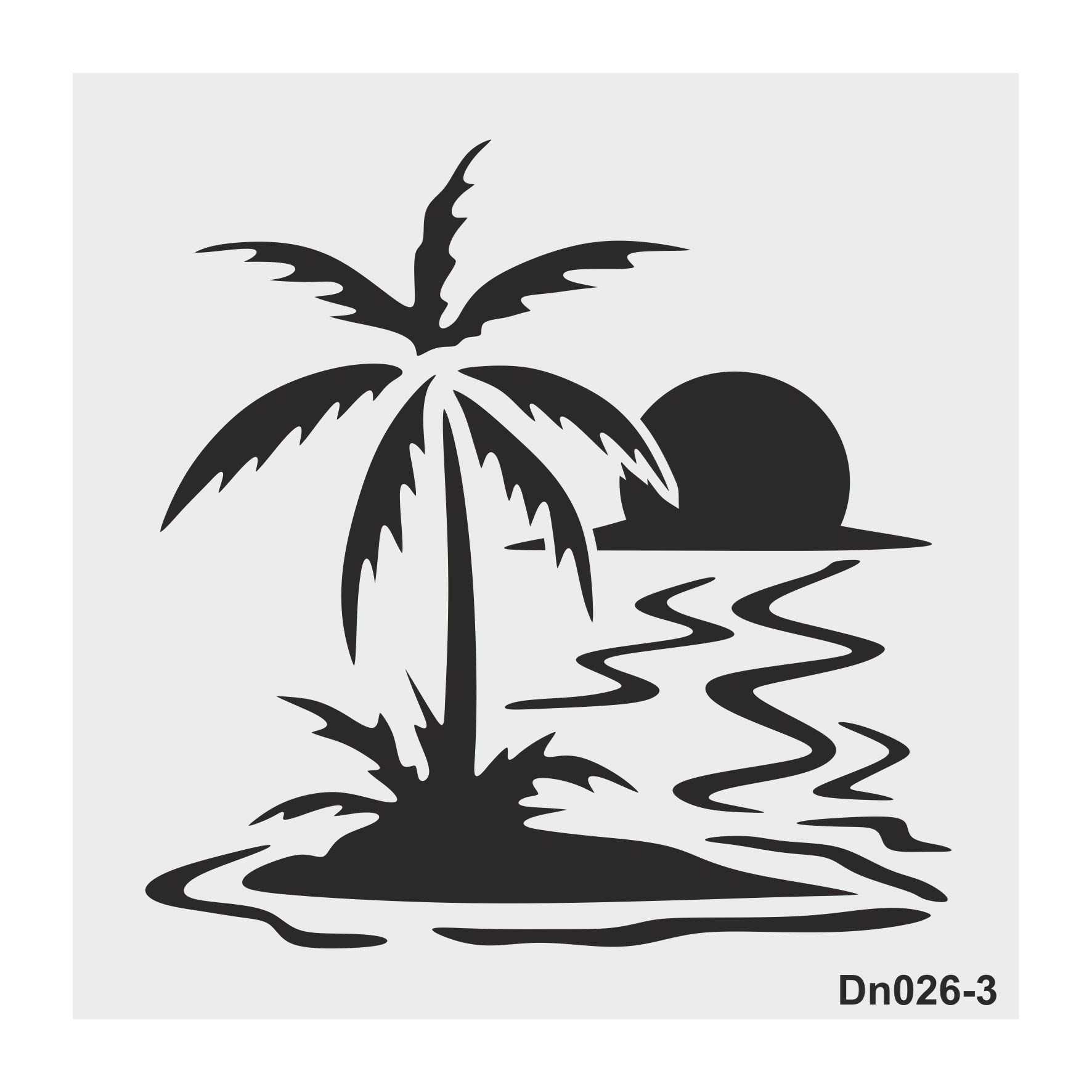 Stencil Tasarım DN026 Deniz Temalı , 20X20cm , 4 lü  stencil seti  SET:44   Duvar Ahşap Boyama Desen