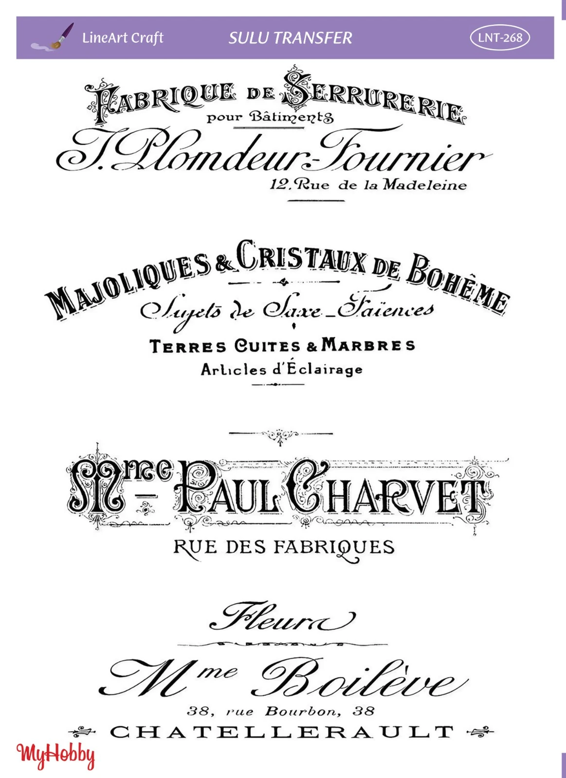 Lineart Sulu Transfer LNT268