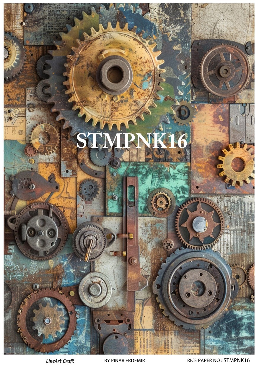 Lineart Pirinç Dekopaj Kağıdı STMPNK16 29x42cm