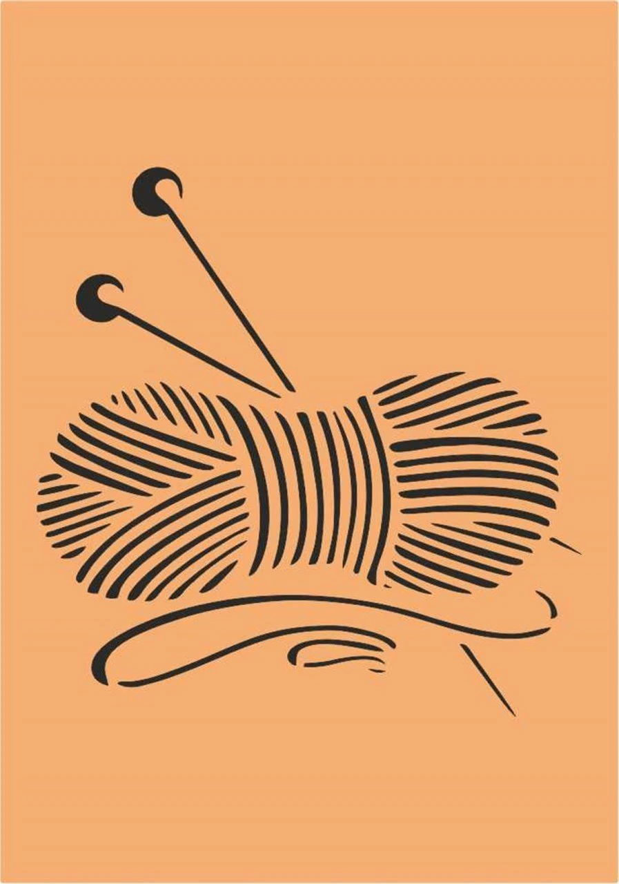 Stencil Tasarım L001 Duvar Ahşap Cam Boyama Deseni