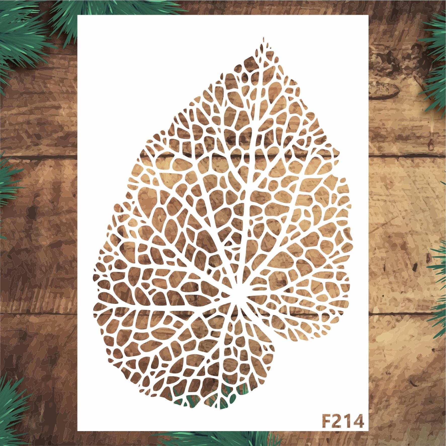 Stencil Tasarım F220 15x20cm 4 lü set - Dekoratif Duvar, Eşya, Fayans,kumaş Boyama Şablonları