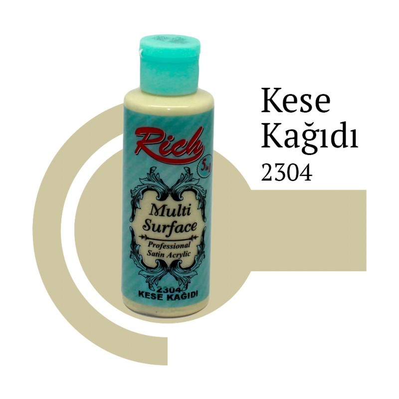 Rich Multi Surface 120 cc Kese Kağıdı 2304 Akrilik  Ahşap, Cam, Fayans Stencil Boyası