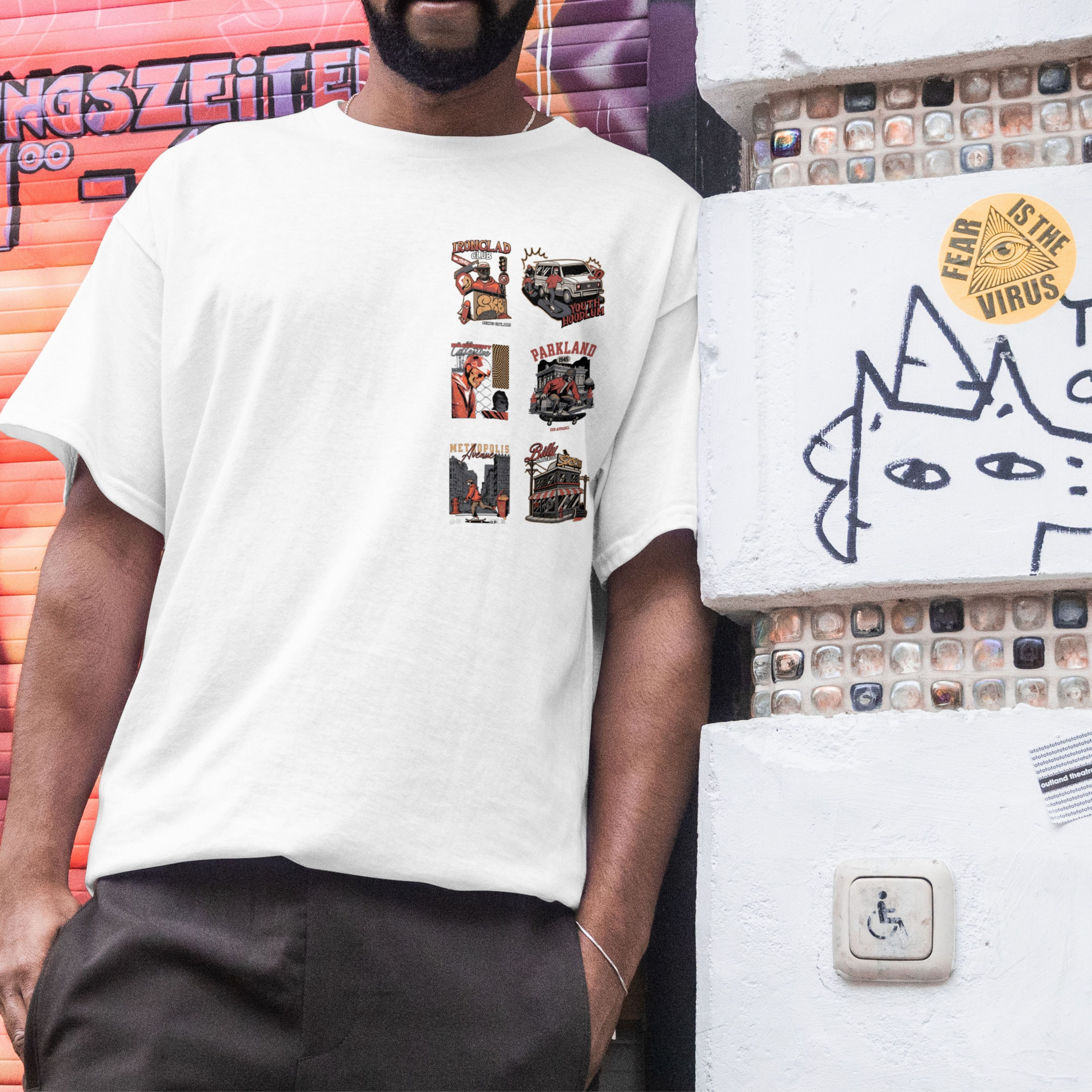 Urban Panels #03: Streets of Parkland Oversize T-shirt