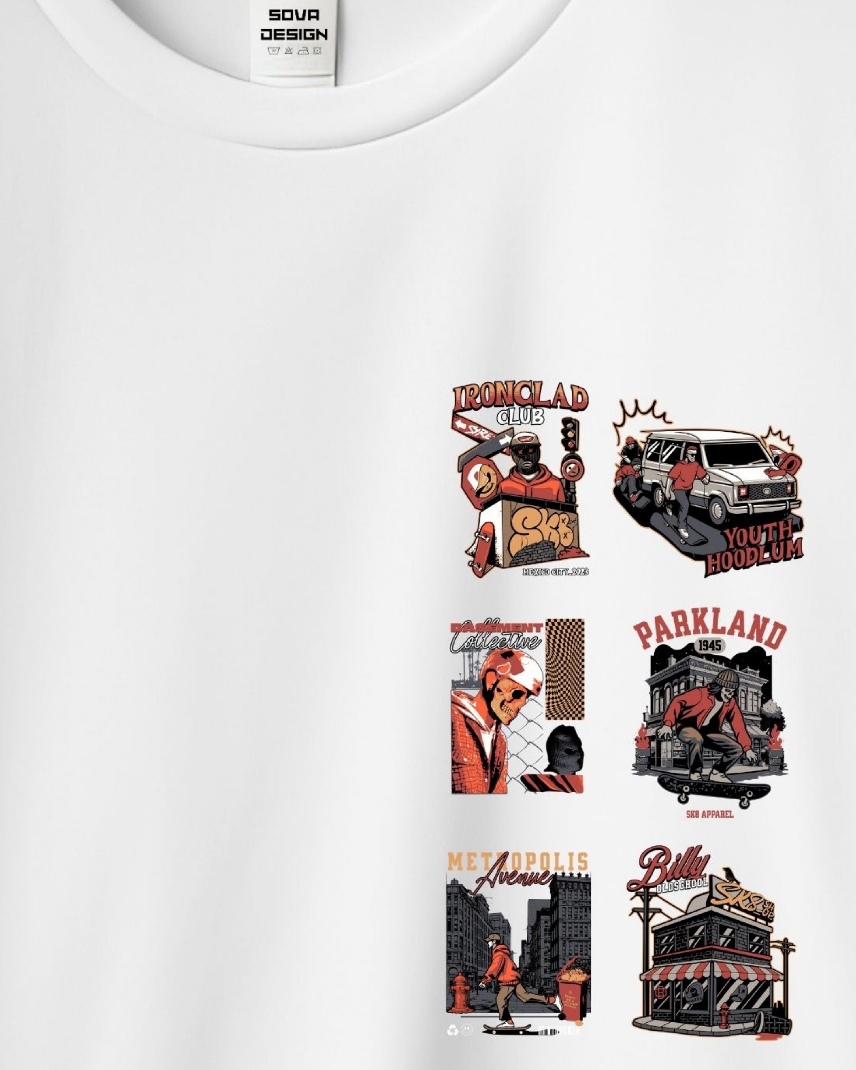 Urban Panels #03: Streets of Parkland Oversize T-shirt