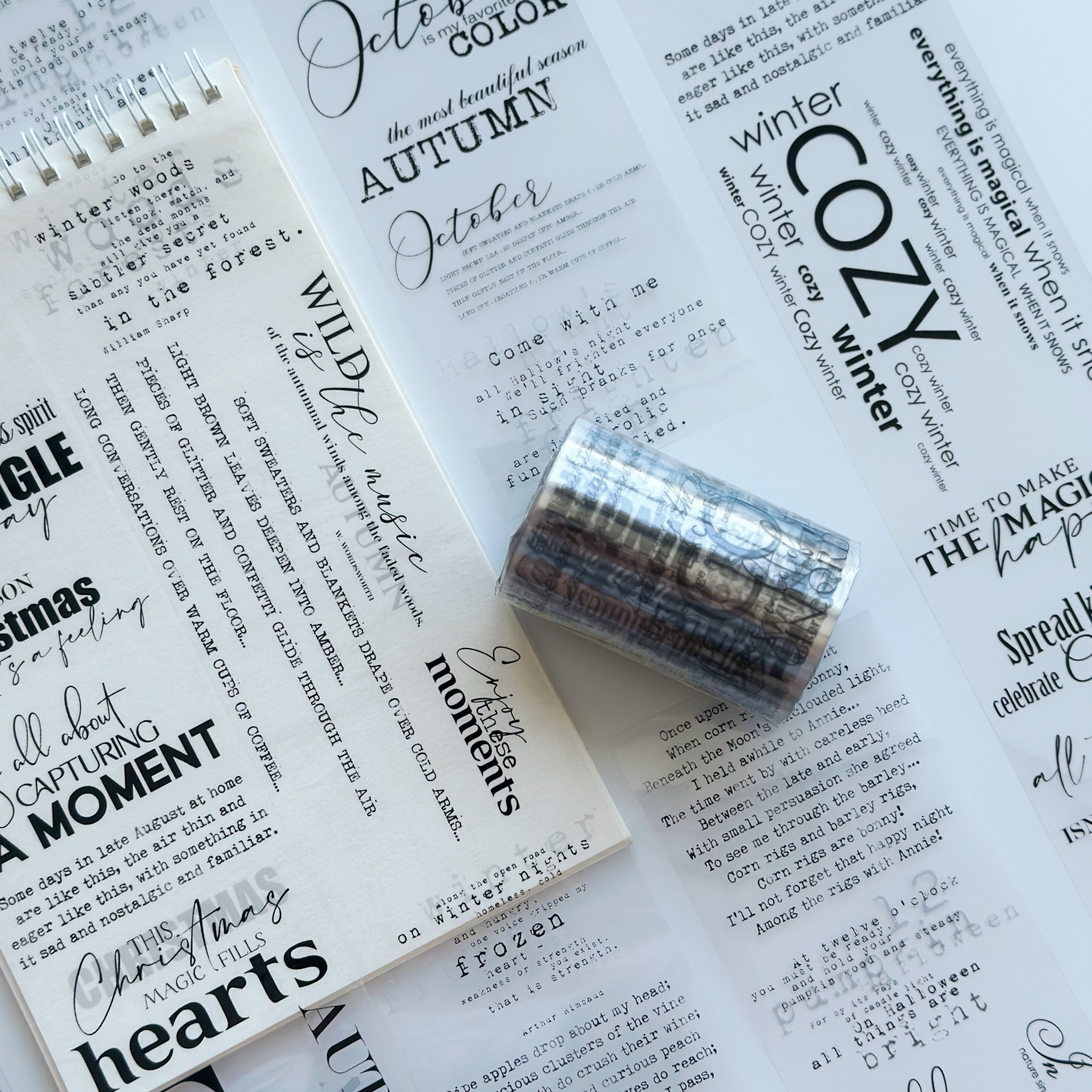 Unsent Notes PET Tape – Scrapbooking, Journaling, Quote Decorative Tape – Tax Included – SRP157