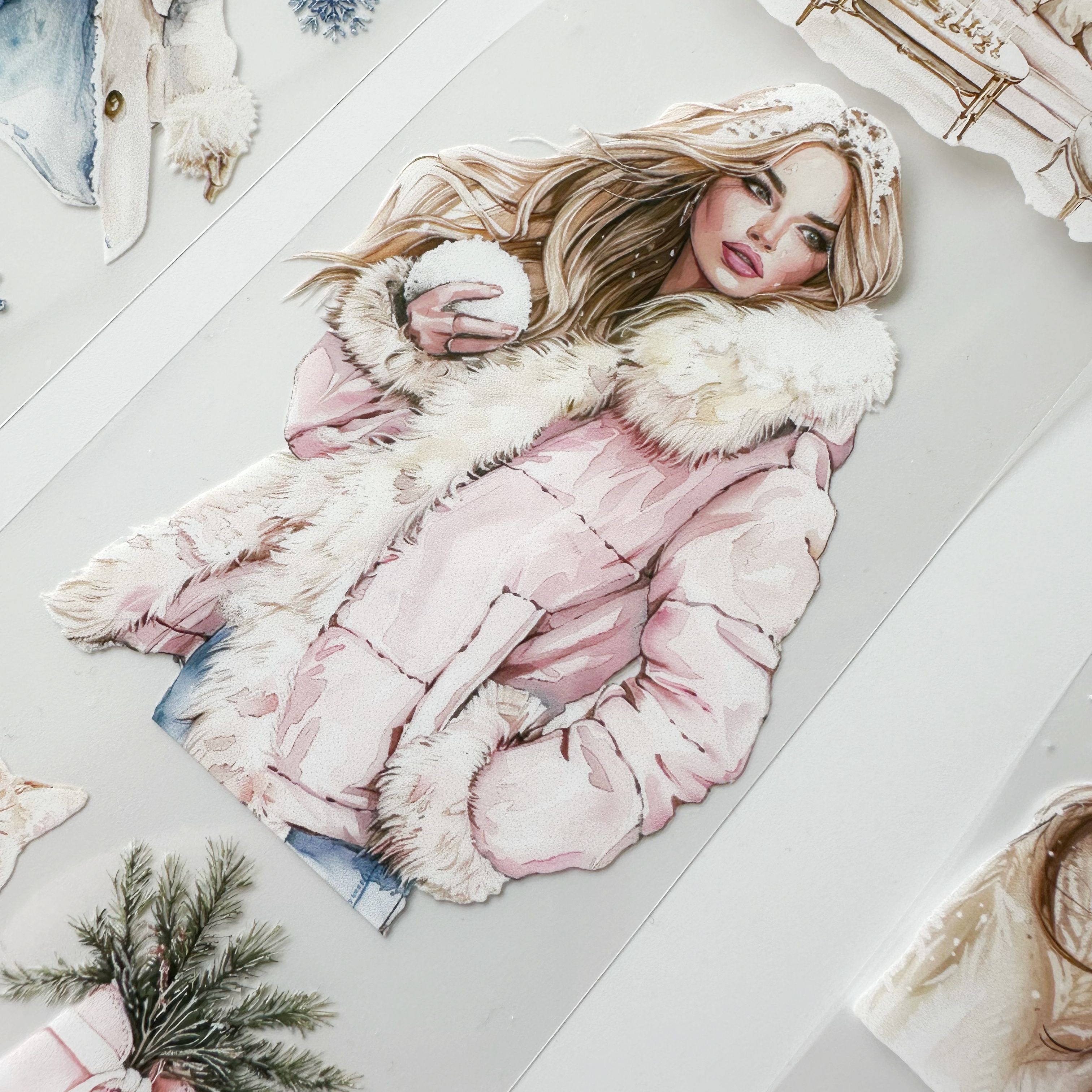Scrapbook Winter Vibes -3D Crystal Special Oil tape