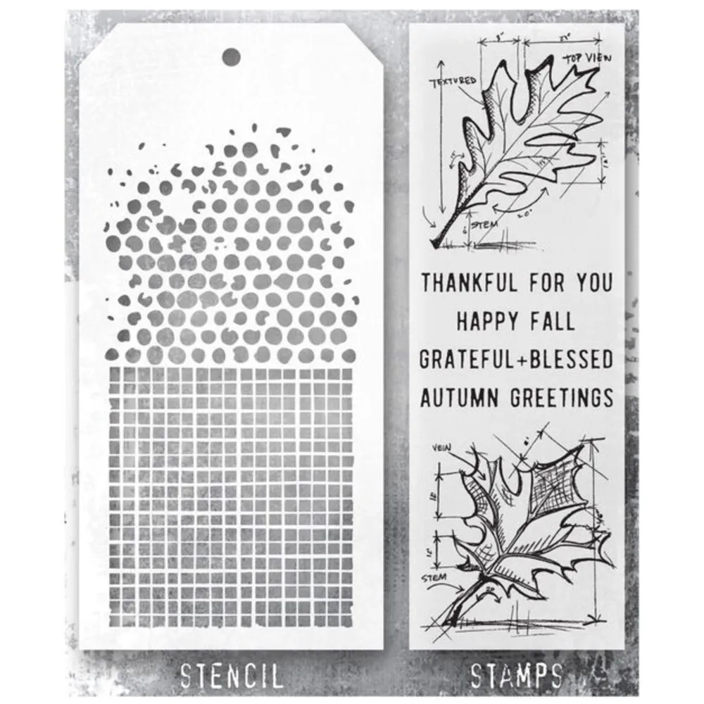 Scrapbook Decorative Stencil-Silicone Stamp Set