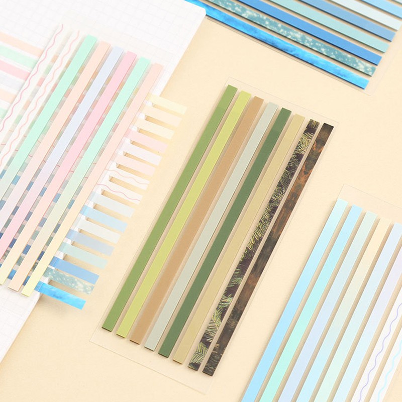 160 Pcs Transparent Scrapbook Journal-Bookmarkers Sticker Set