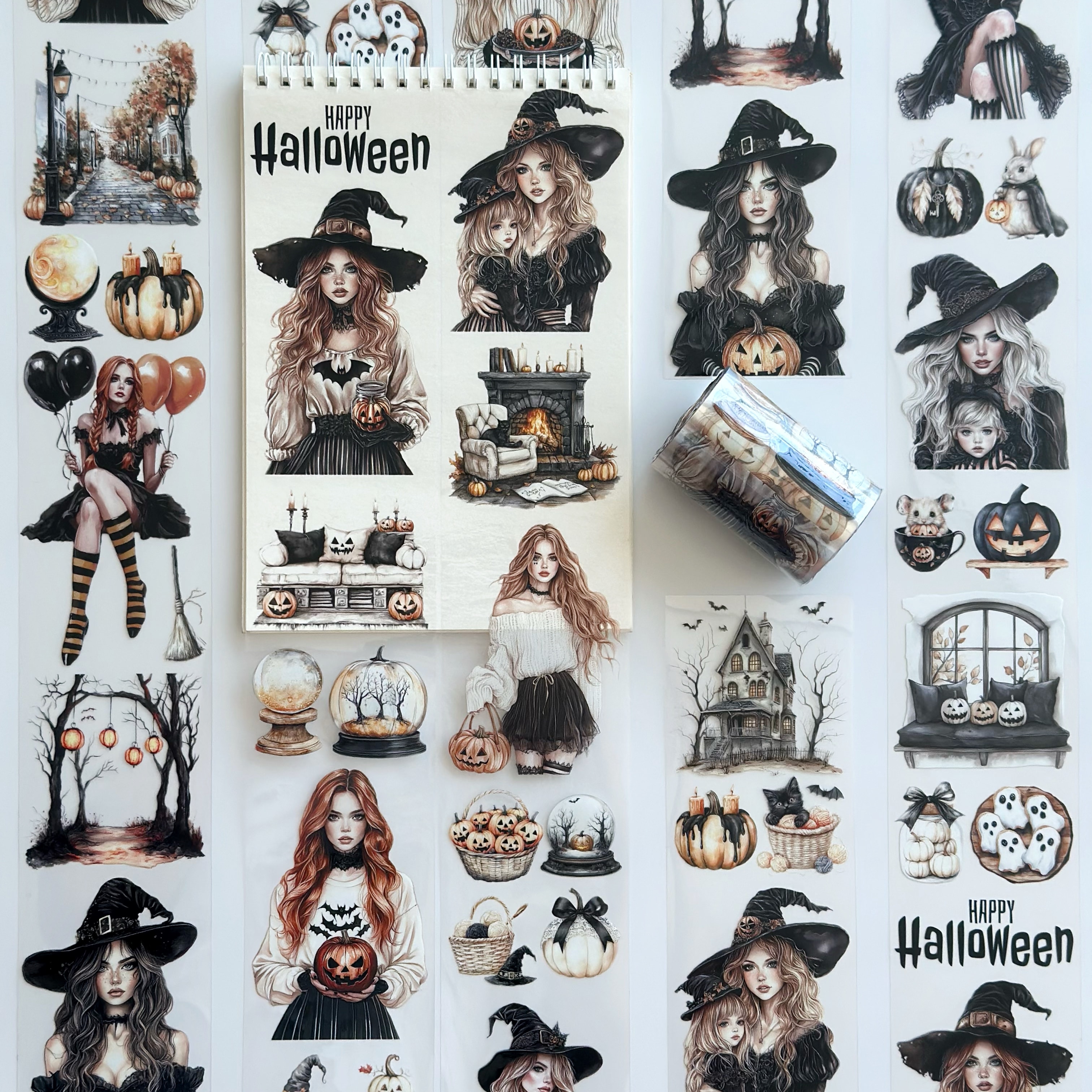 Pumpkin Mist PET Tape – Halloween Scrapbooking, Journaling, Spooky Craft Supplies – Tax Included – SRP152