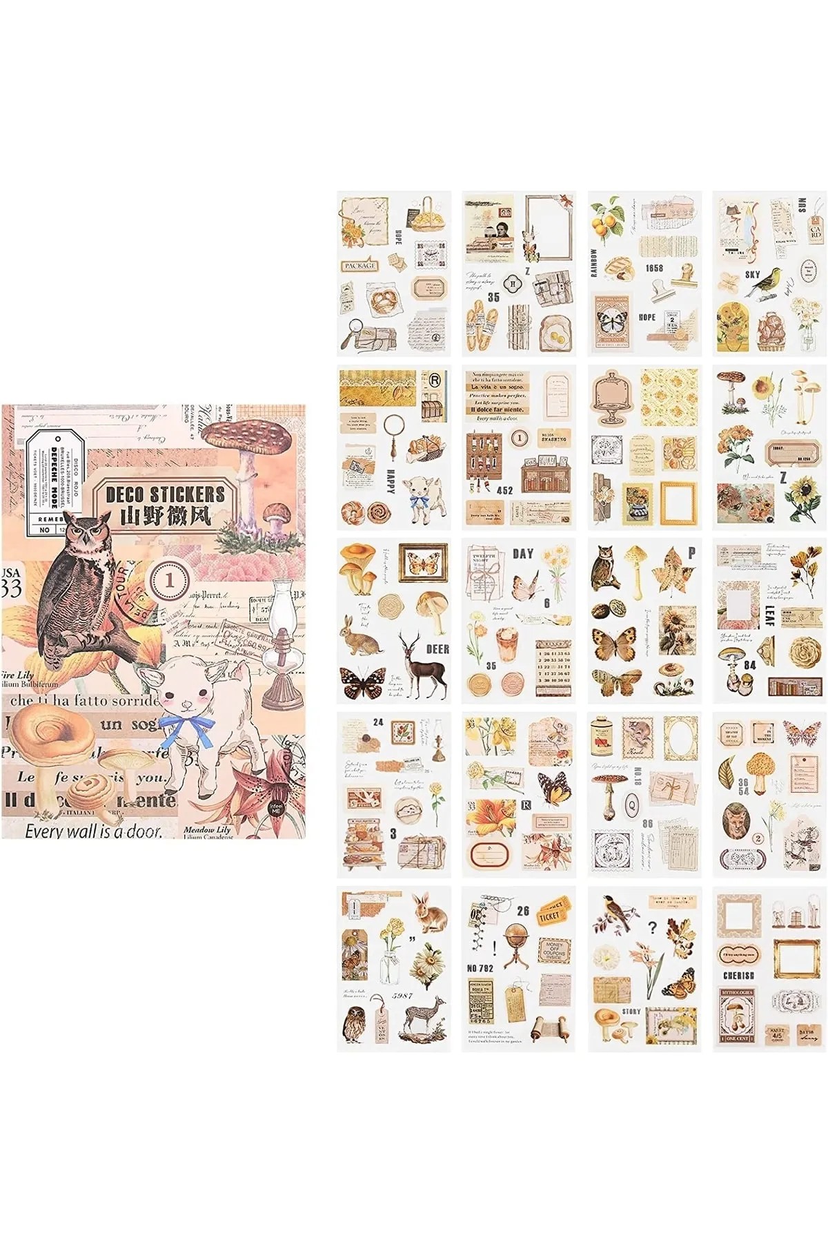 20 Sayfa Scrapbooking Sticker Kitabı