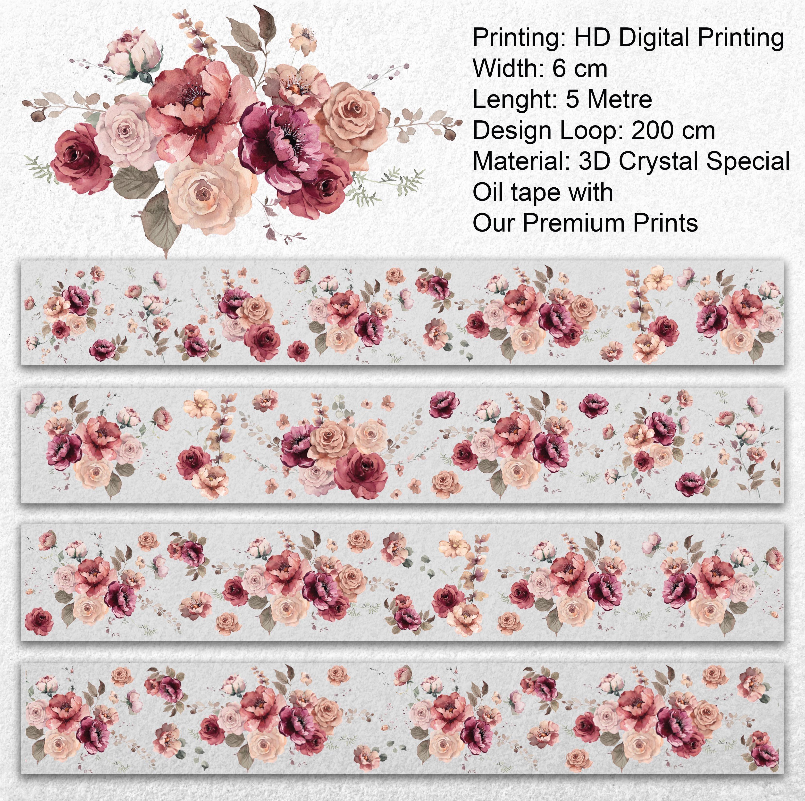 Scrapbook The Scent Of September-3D Crystal Special Oil tape