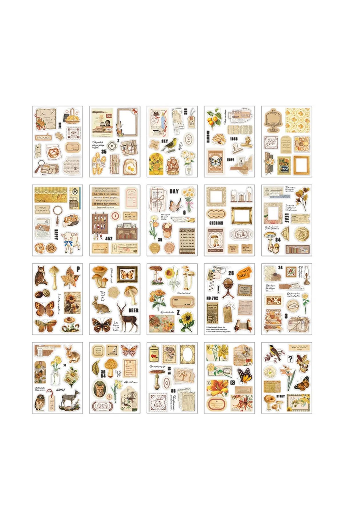 20 Pages Scrapbooking Sticker Book