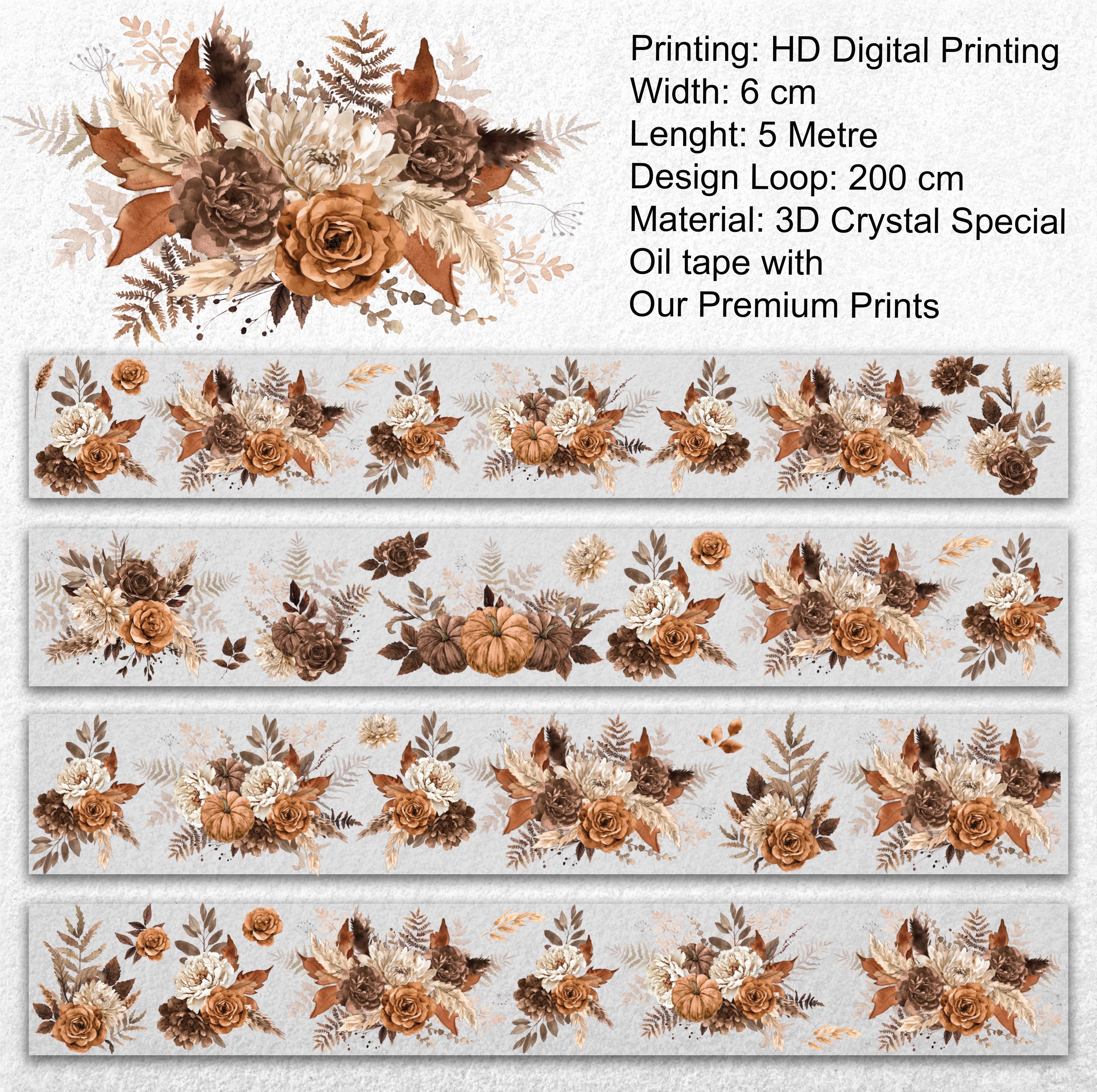 Scrapbook Autumn Magic -3D Crystal Special Oil tape