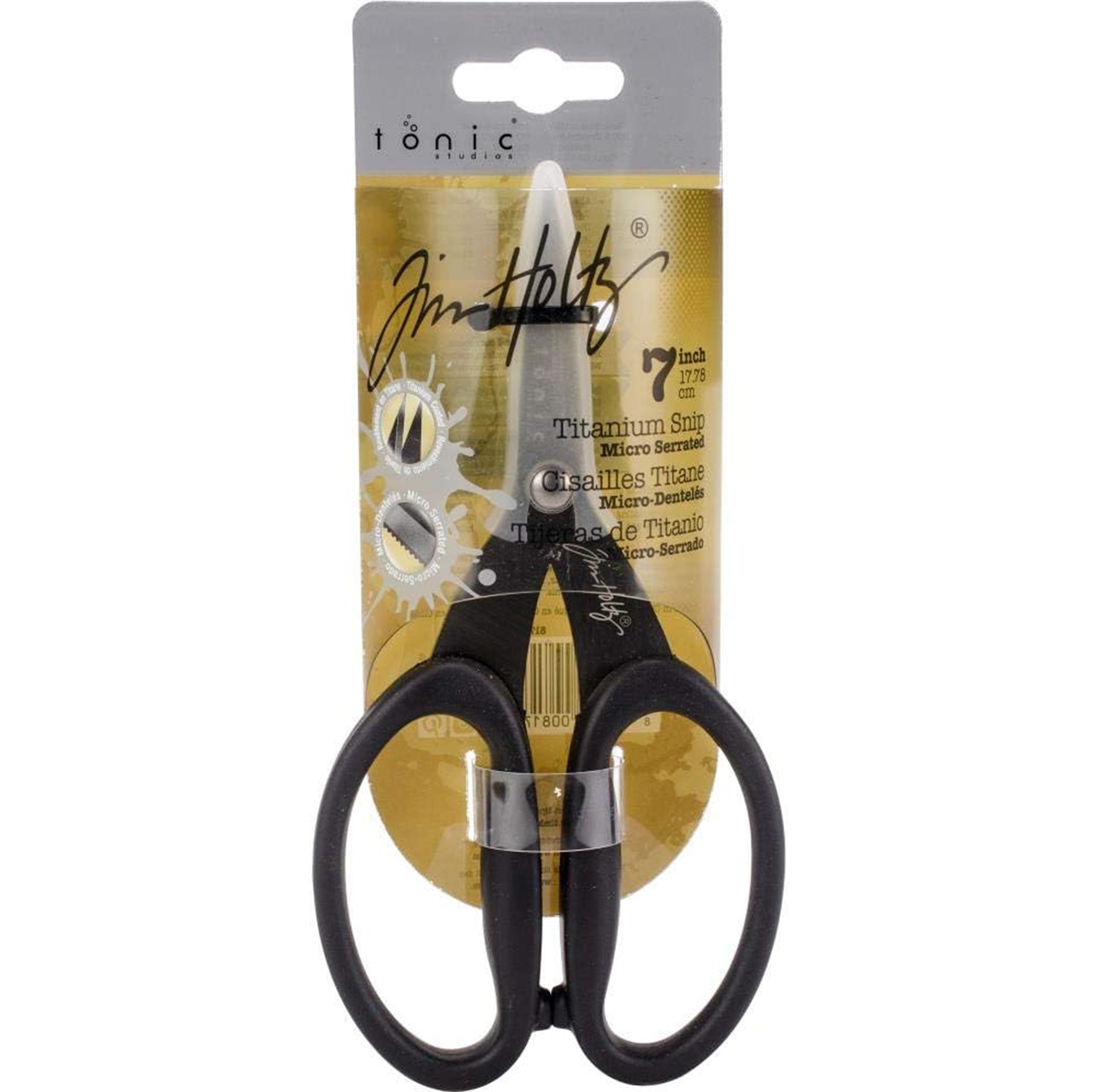 Tim Holtz® Tools by Tonic Studios - 7 Kushgrip Snips with Non-Stick Blades