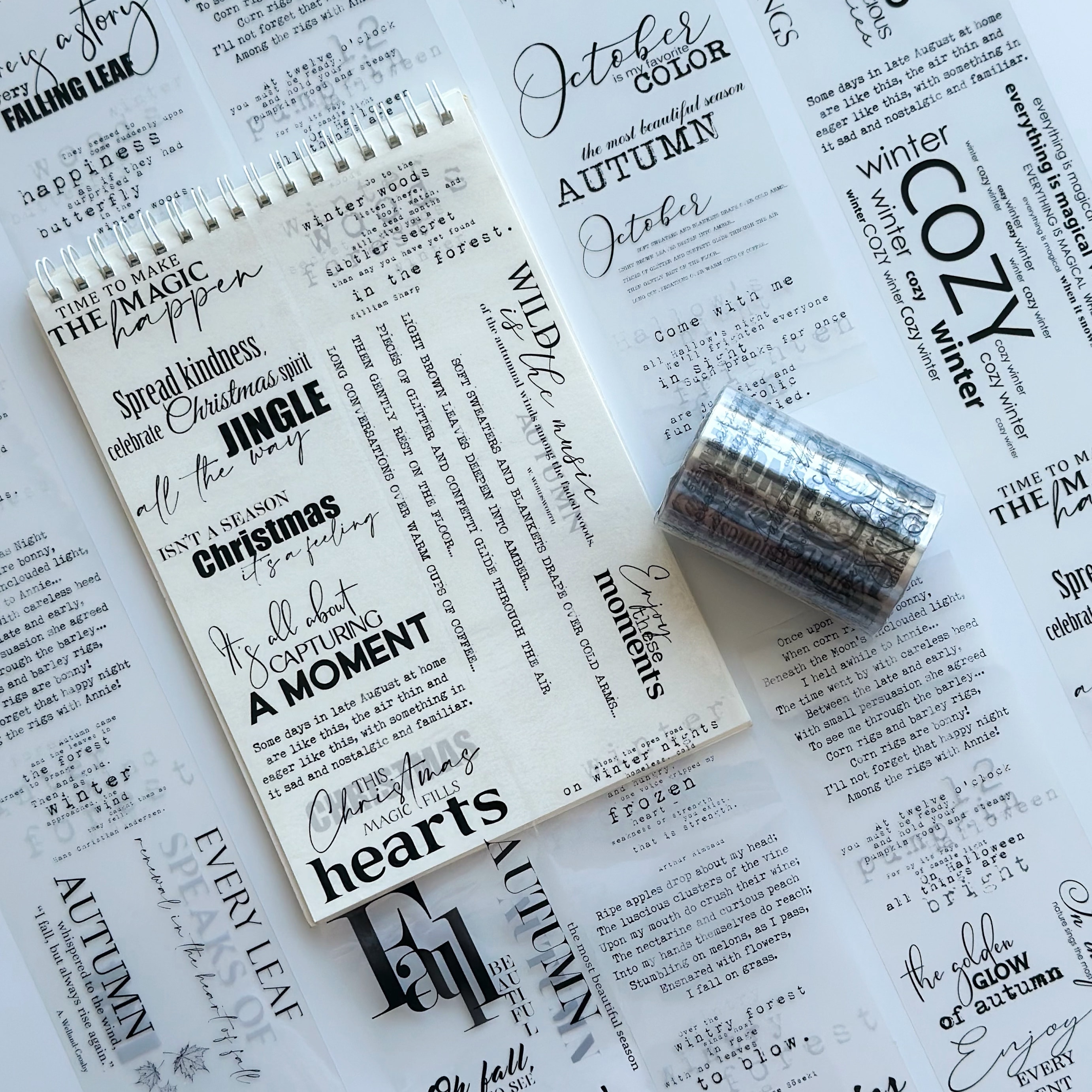 Unsent Notes PET Tape – Scrapbooking, Journaling, Quote Decorative Tape – Tax Included – SRP157