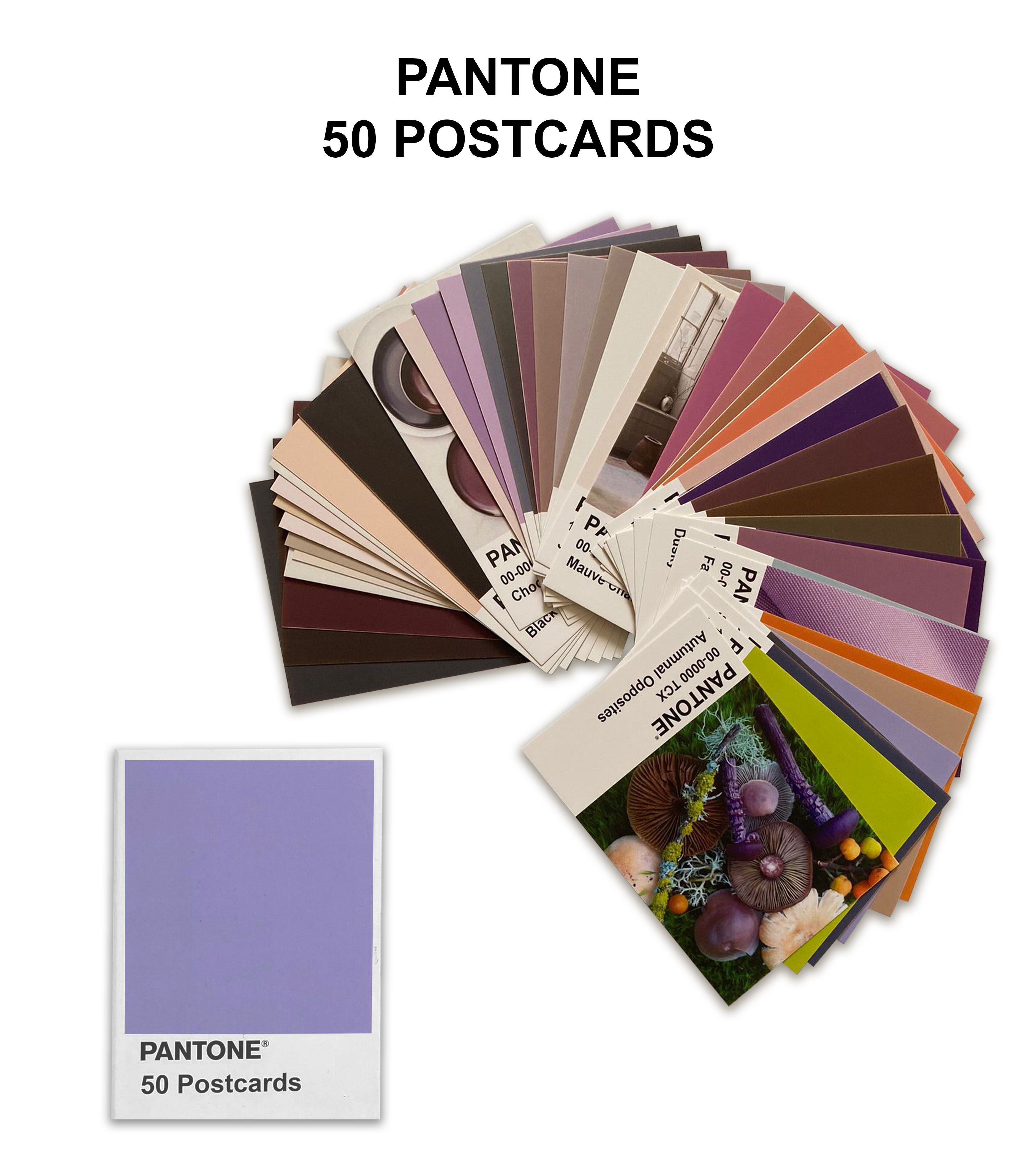 Pantone 50 Postcards Scrapbooking Sanat Kartları