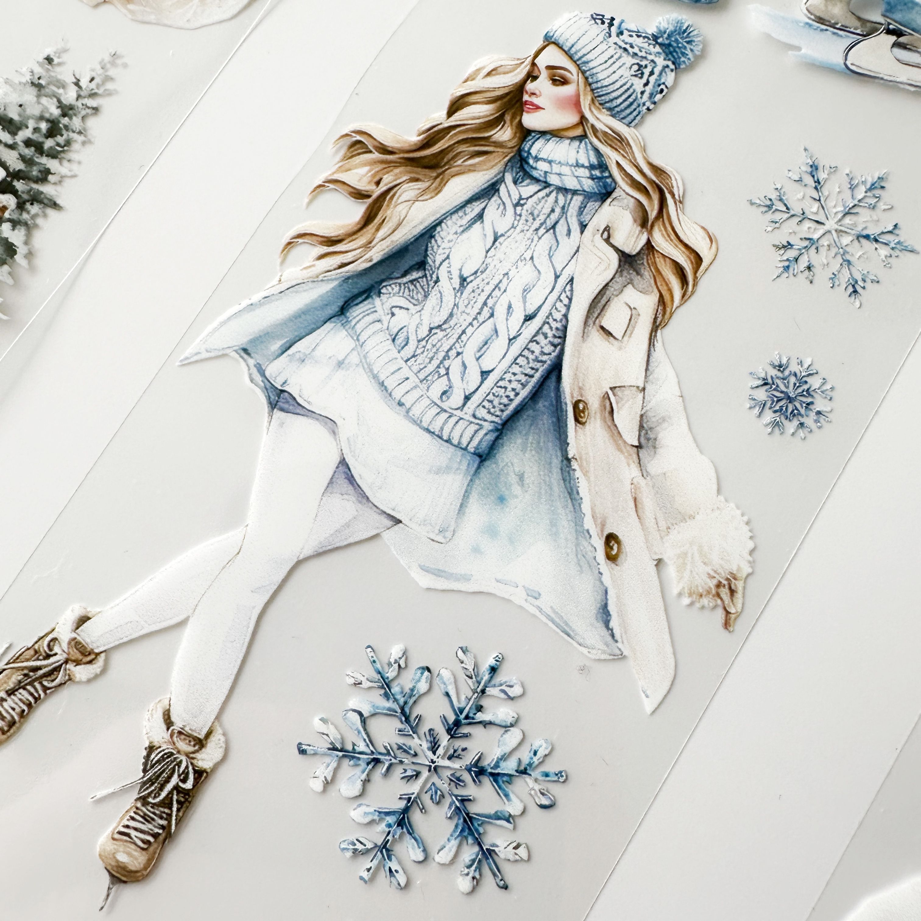 Scrapbook Winter Vibes -3D Crystal Special Oil tape