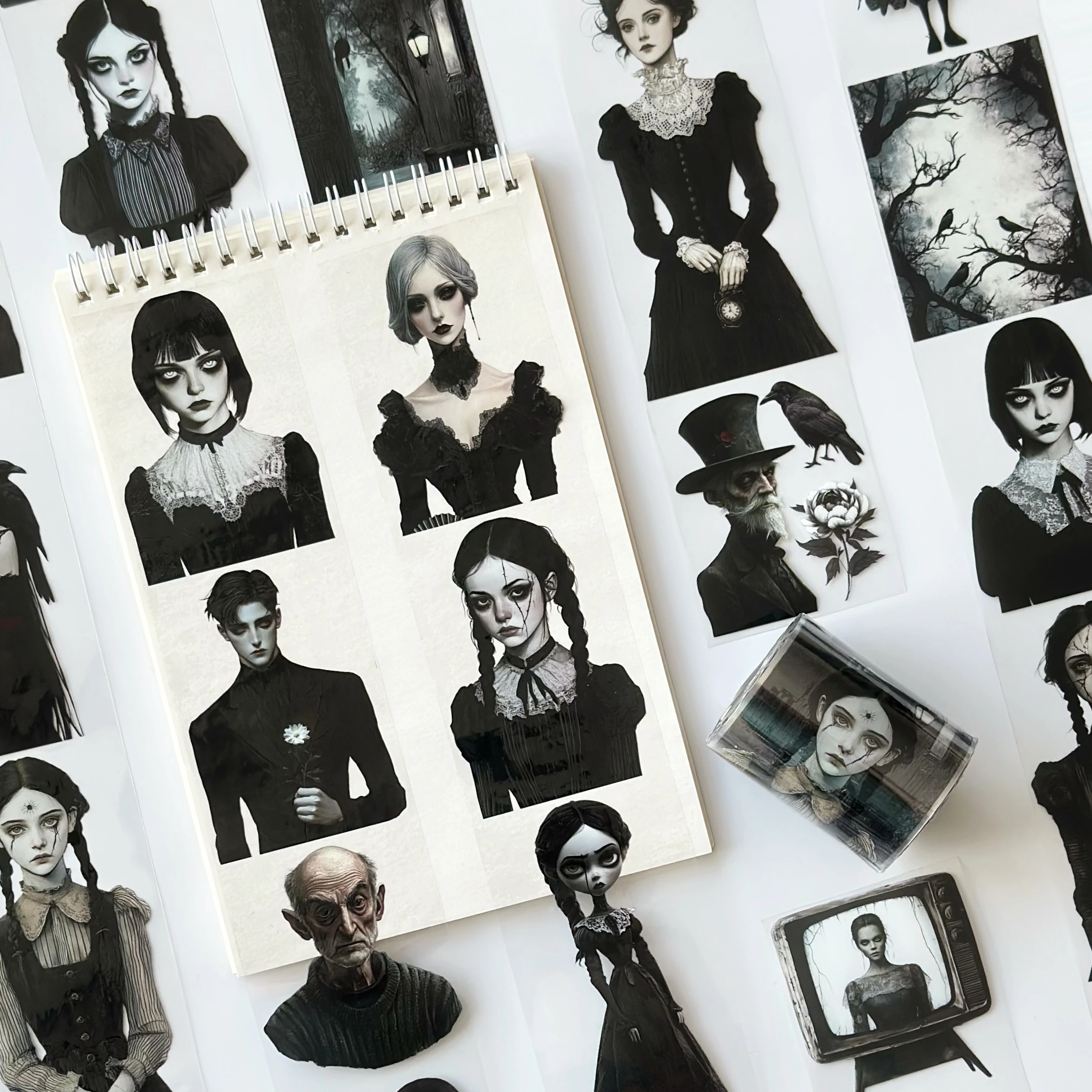 Dark Manor Pet Tape – Gothic Portrait Women, Haunted House Aesthetic, Dark Academia Halloween Tape, Tax Included – SRP164