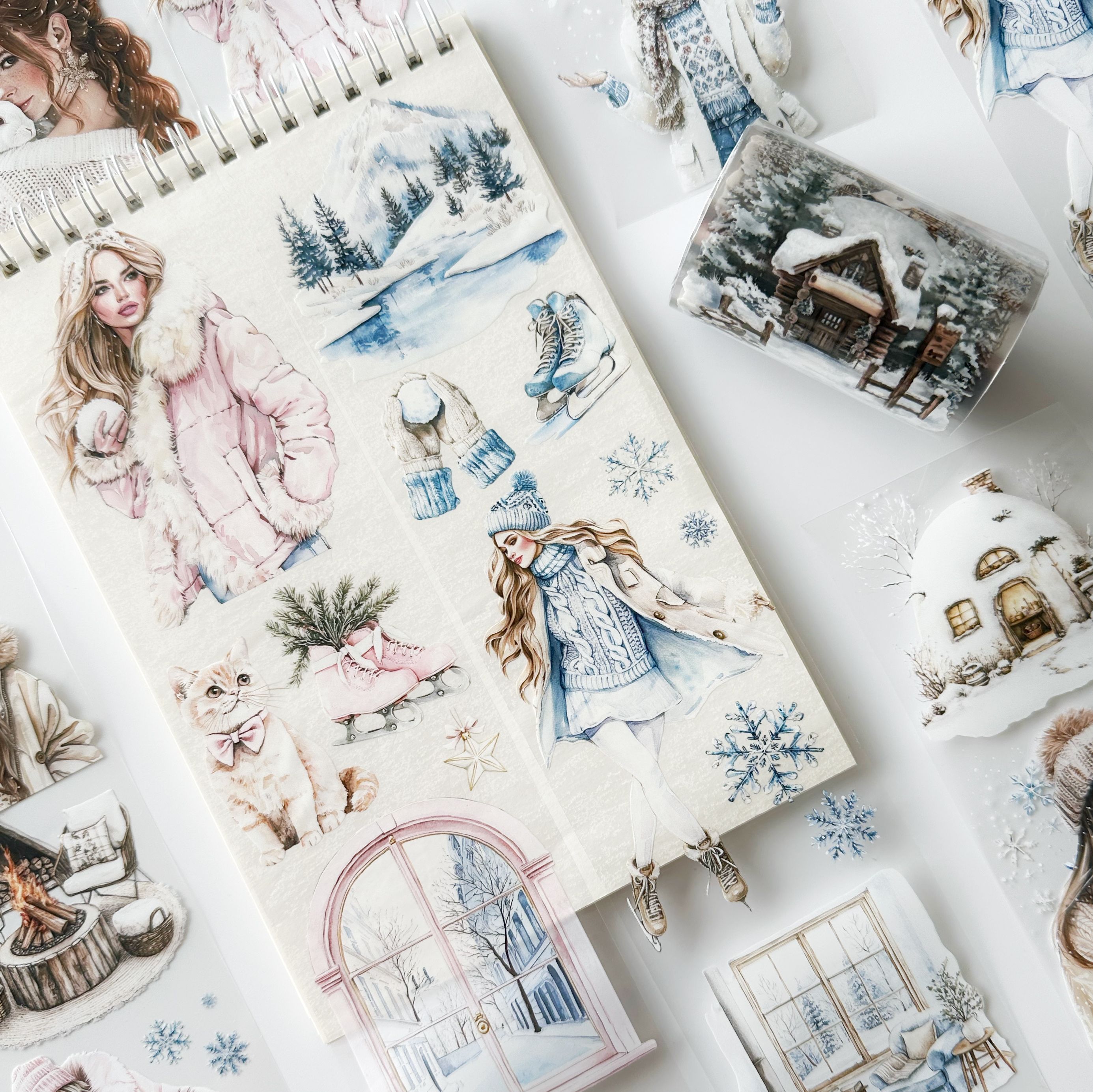 Scrapbook Winter Vibes -3D Crystal Special Oil tape
