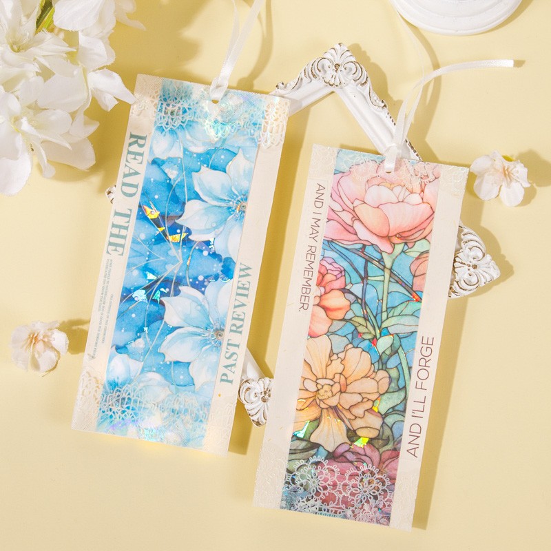 5 Pcs Scrapbook Magical Flowers Page Sticker Set