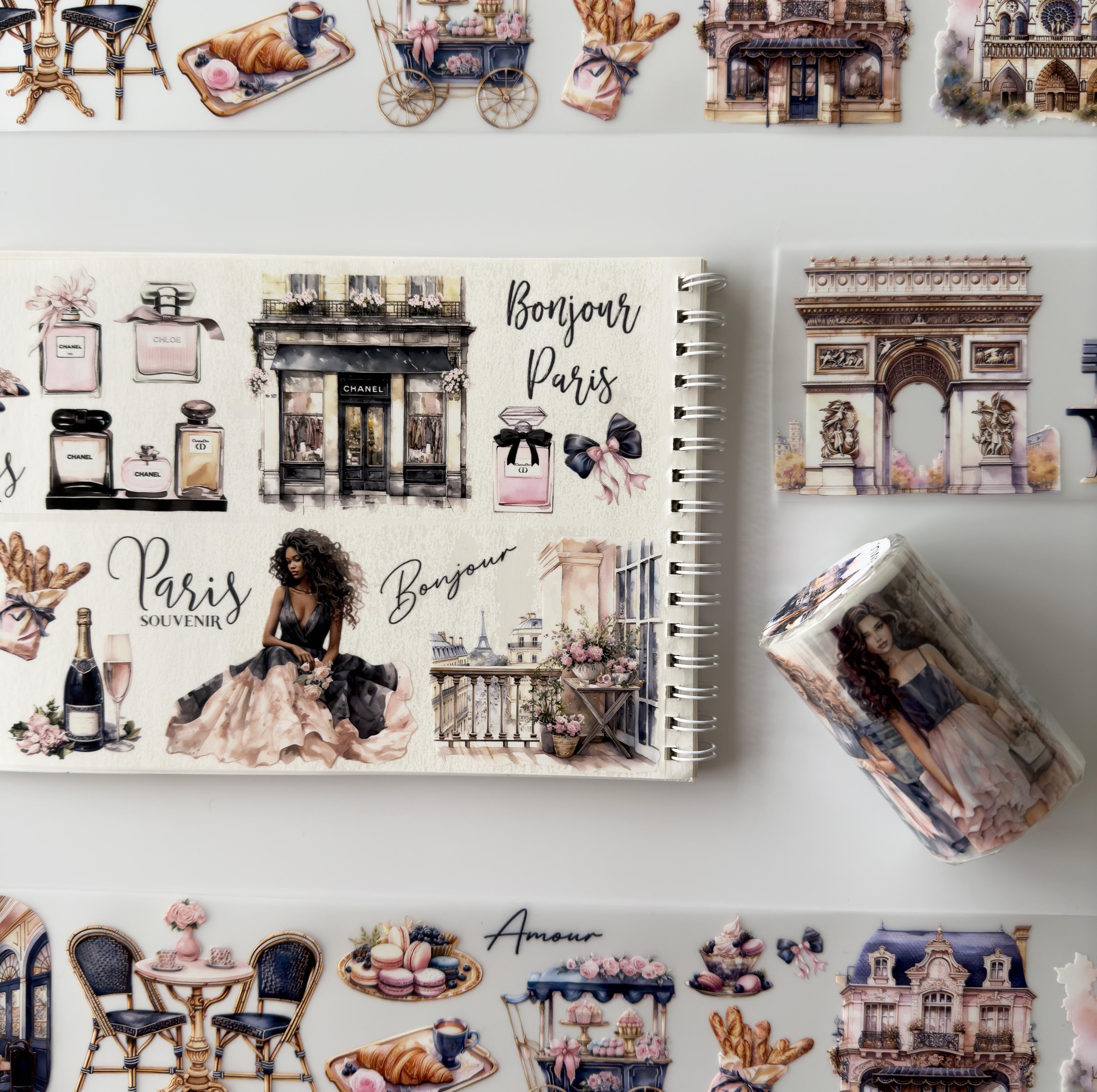 Scrapbook All Day in Paris-Matte Oil Tape