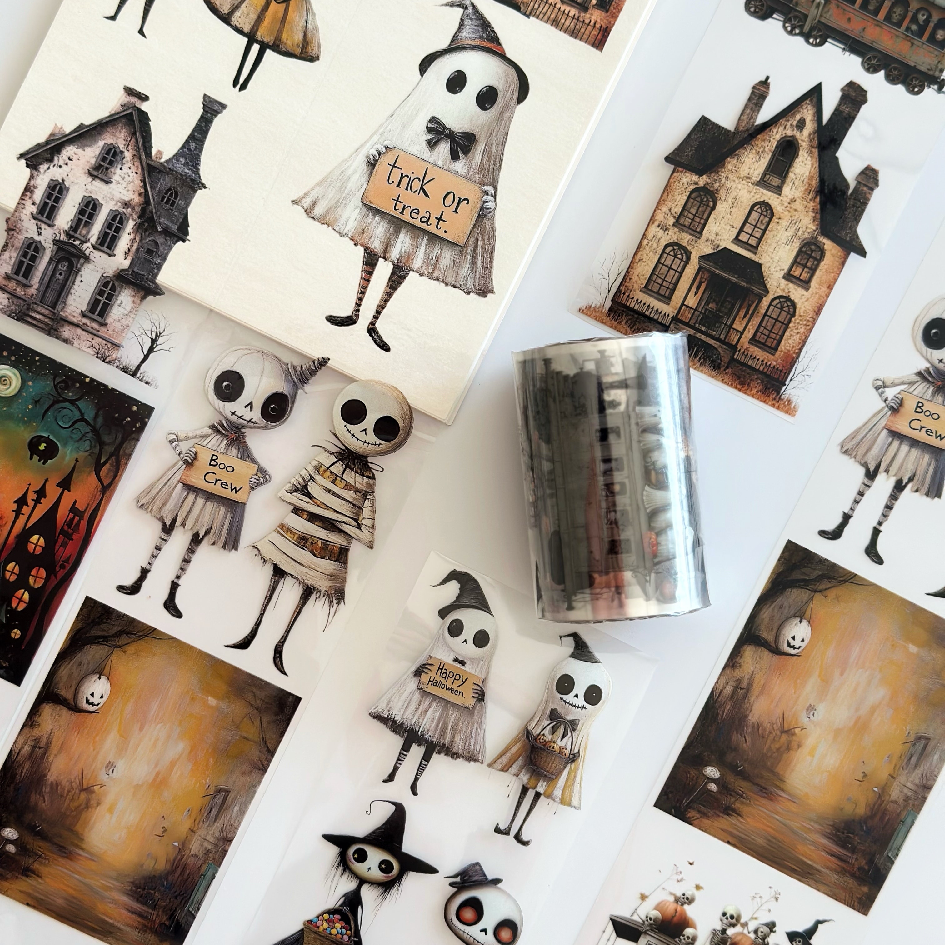 Happy Halloween PET Tape – Scrapbooking, Journaling, Spooky Craft Supplies – Tax Included – SRP150