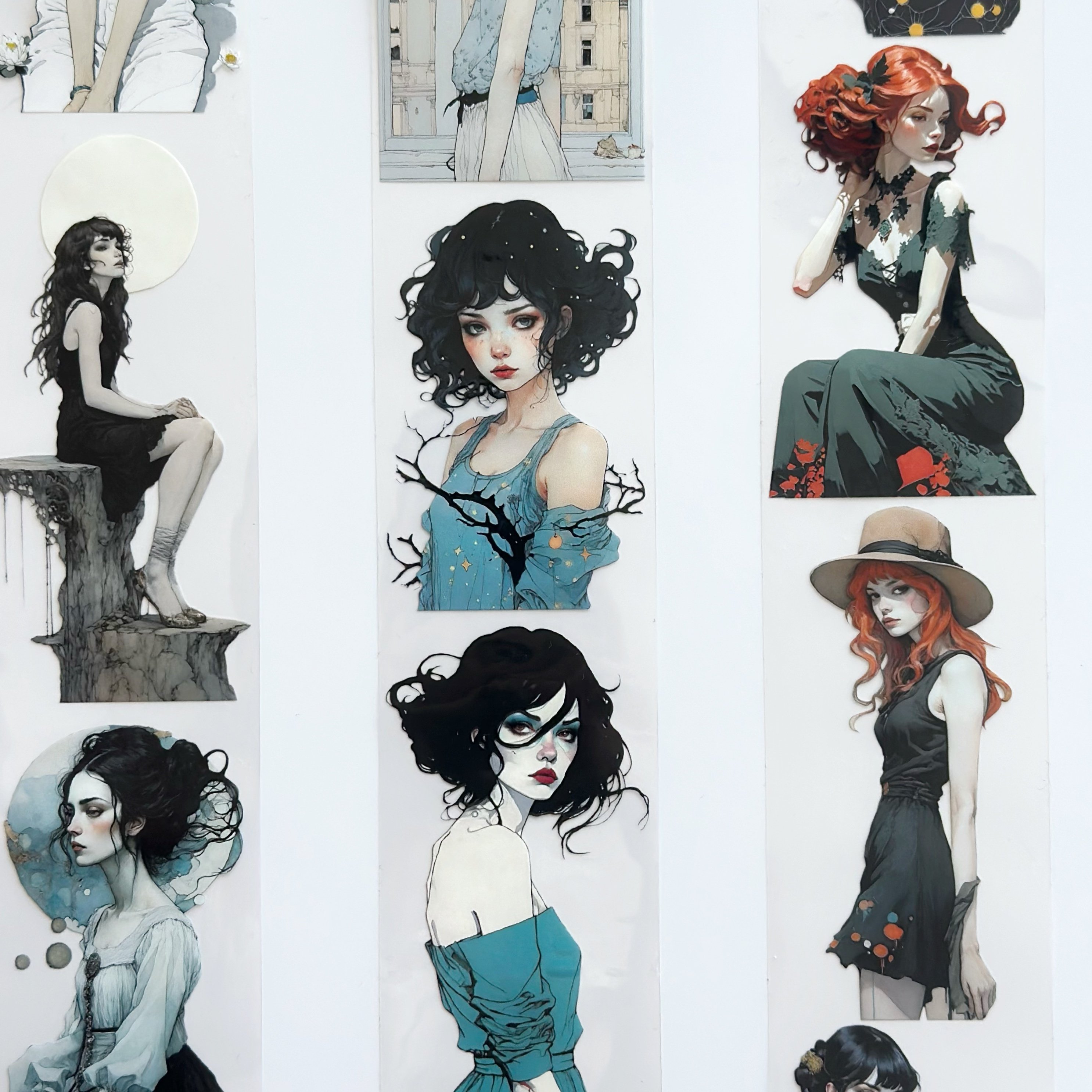 An Inner Secret Girl Oil Tape – Moody Aesthetic PET Sticker Roll – Journal Art Deco – SRP130