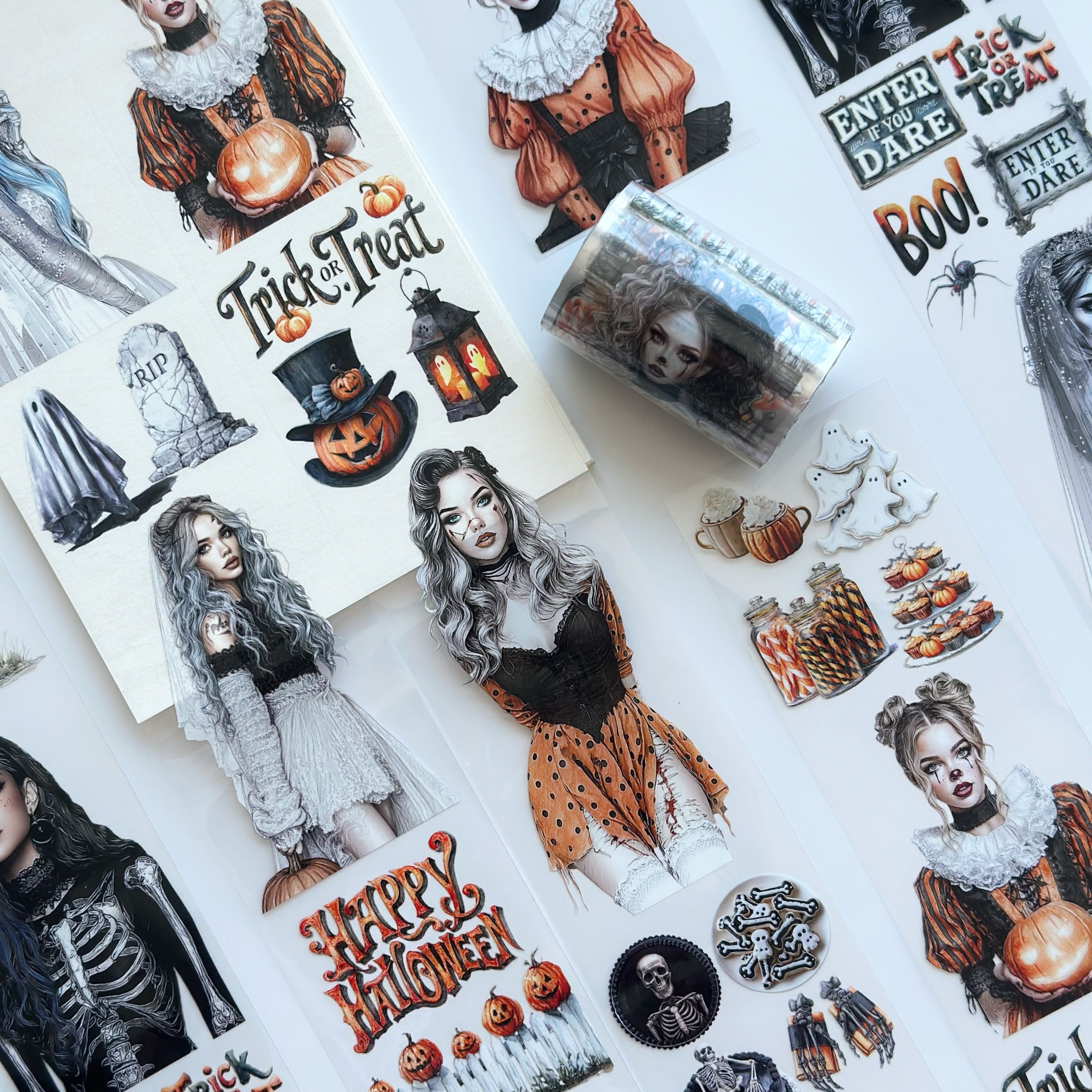 Secret at the Party PET Tape – Halloween Scrapbooking, Journaling, Spooky Craft Supplies – Tax Included – SRP159