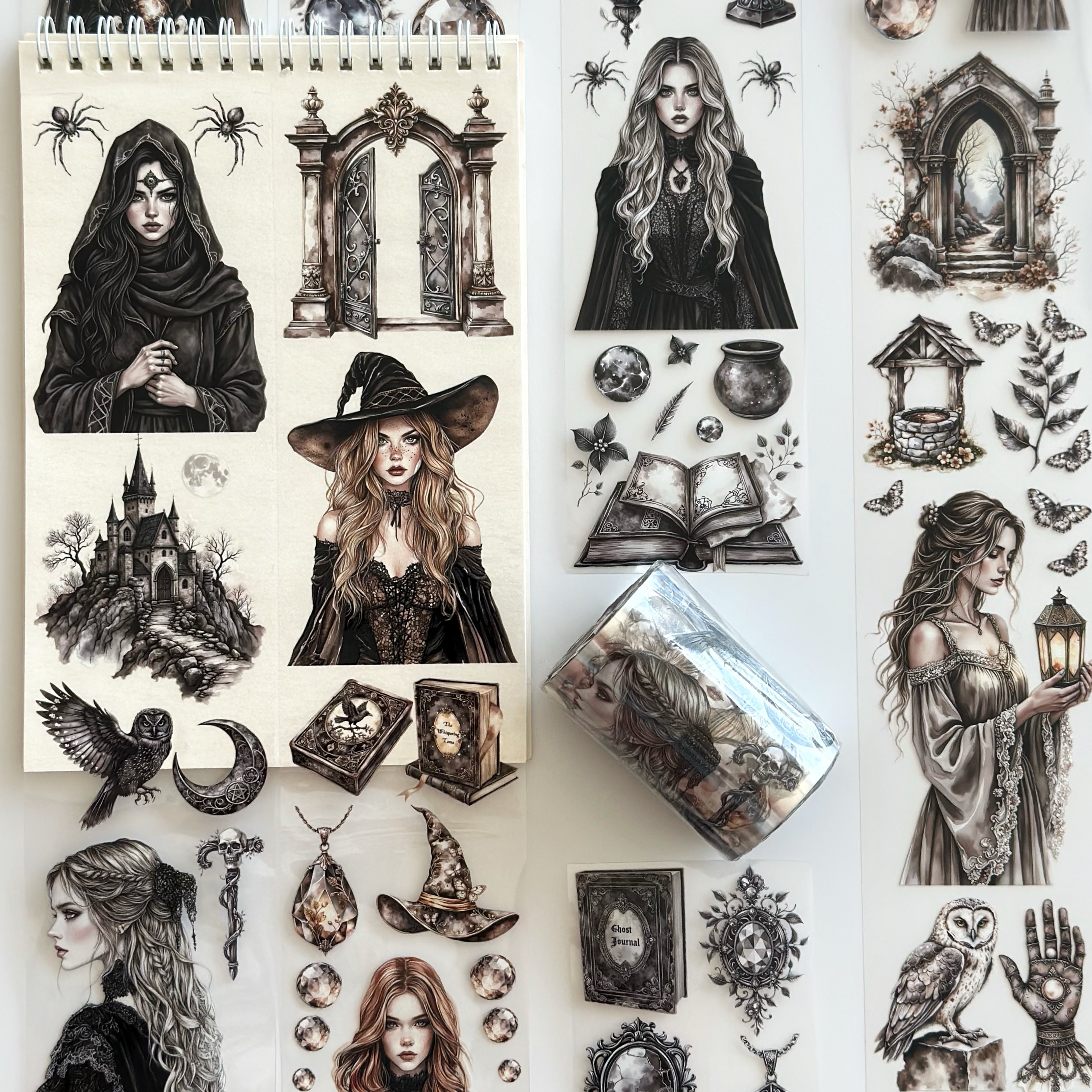 Origin Witches PET Tape – Gothic Scrapbooking, Witchy Journaling, Halloween Crafts – Tax Included – SRP153