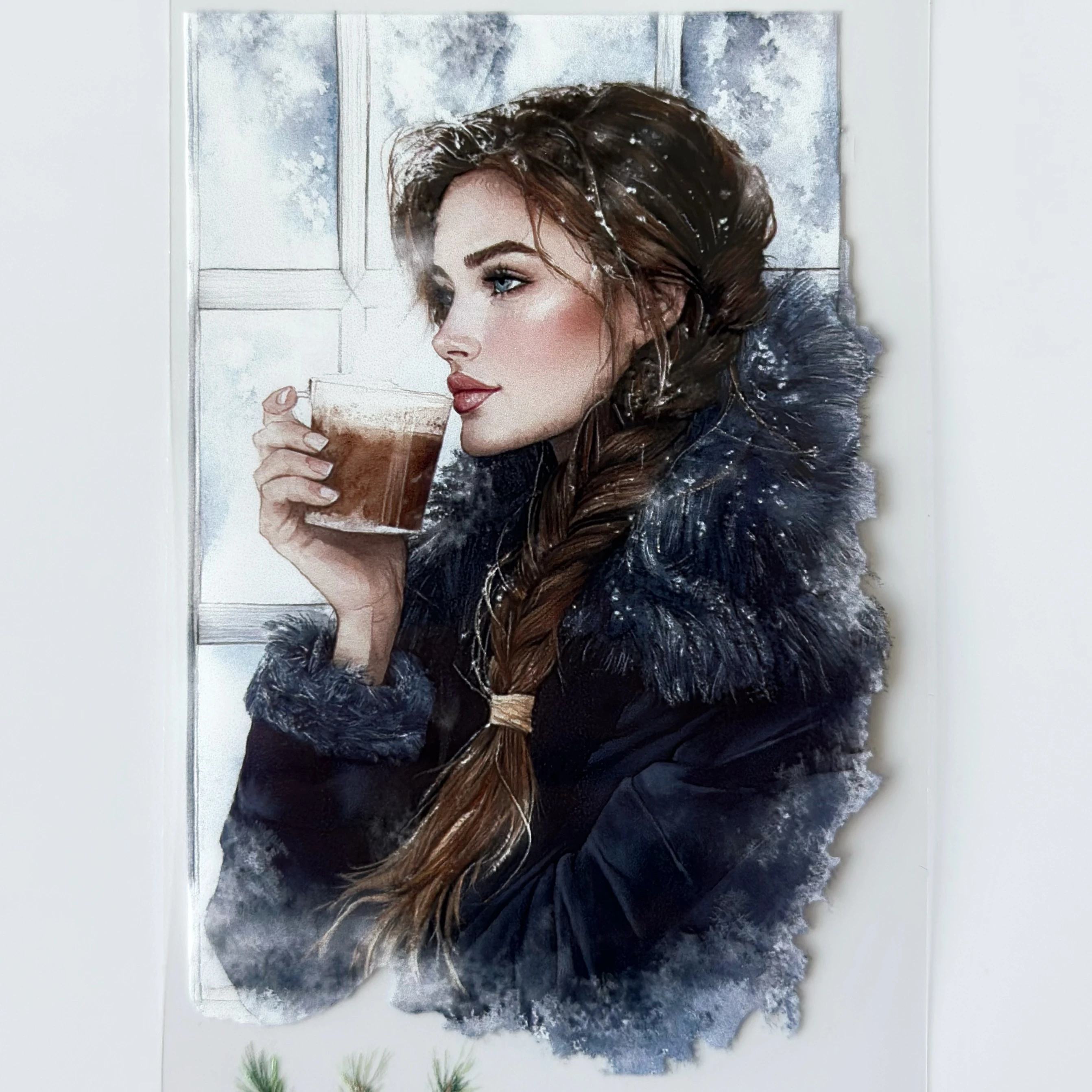 Victorian Christmas Pet Tape – Vintage Holiday Women, Snowy Winter Town, Classic Christmas Aesthetic, Tax Included – SRP165