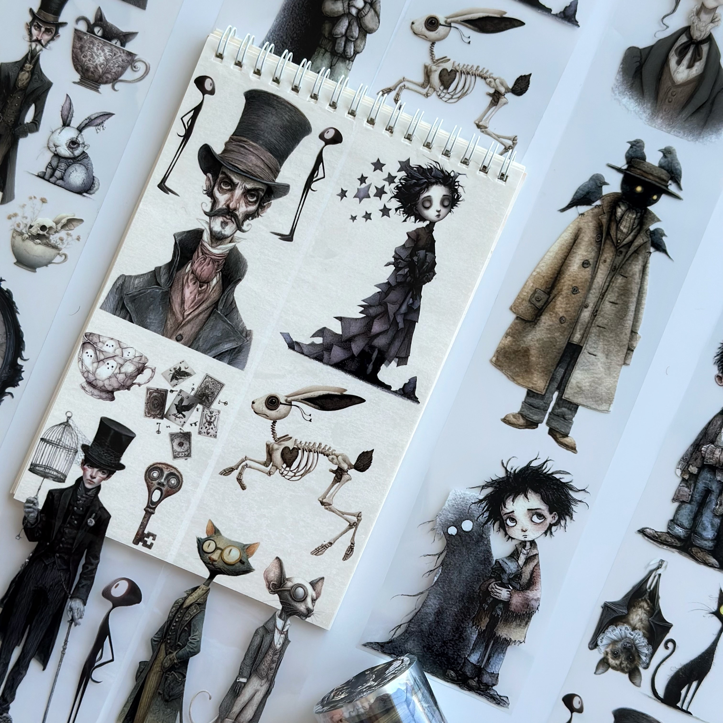 Who is Behind Me? PET Tape – Gothic Scrapbooking, Journaling, Spooky Craft Supplies – Tax Included – SRP149