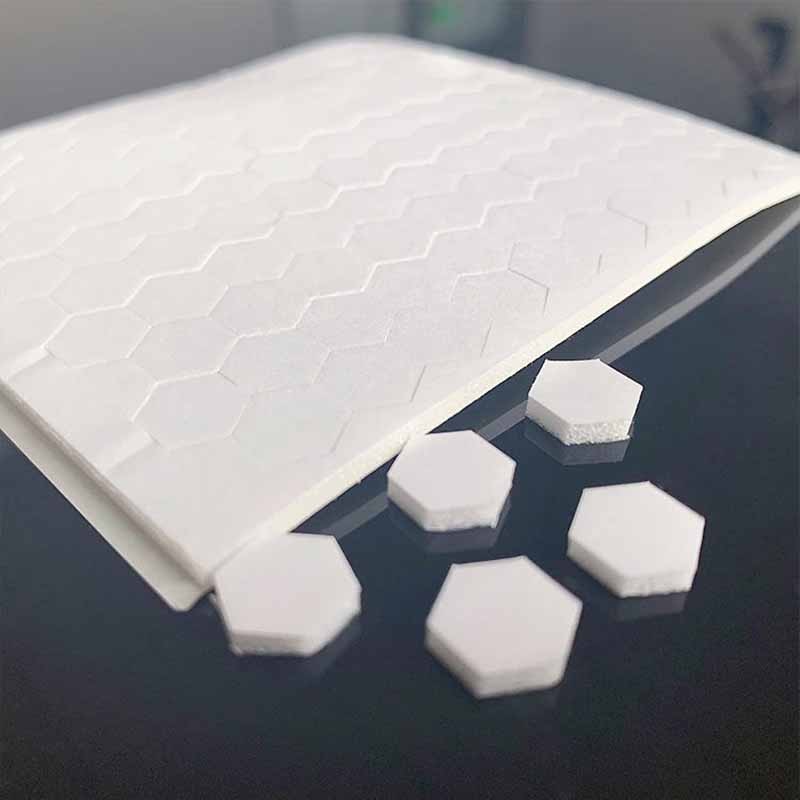 Die Cut Hexagonal Strong Thickened Foam Double Sided Adhesive