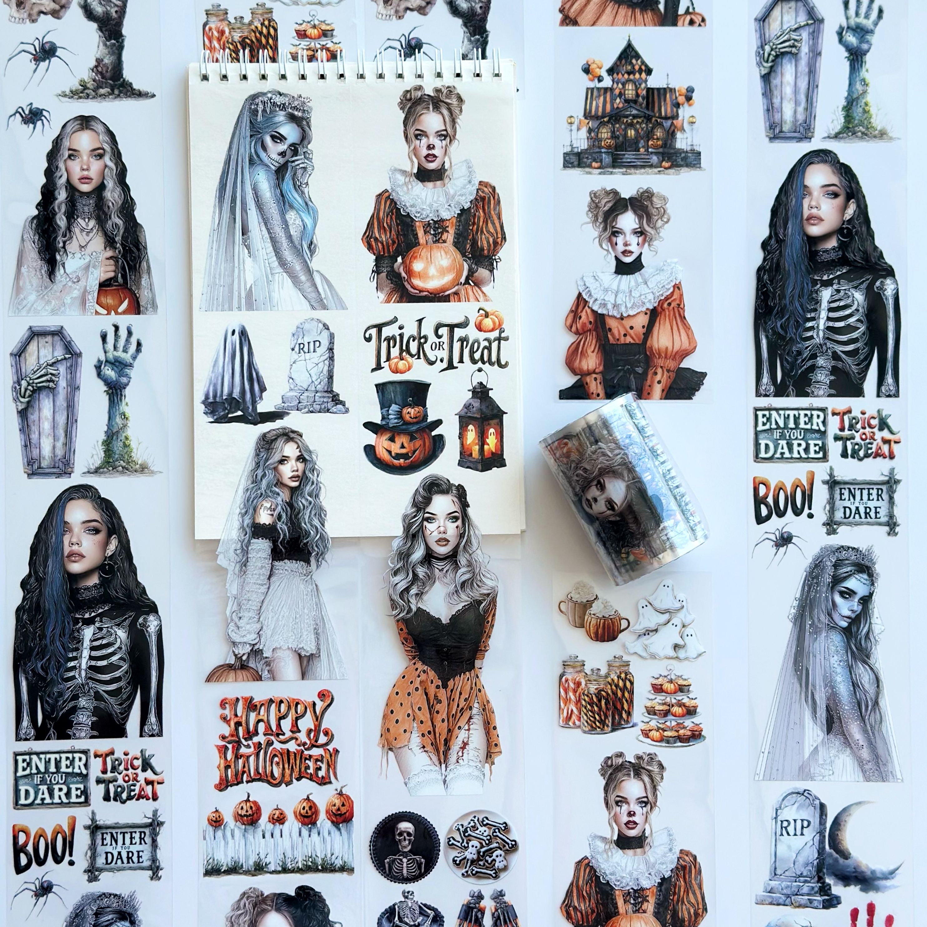 Secret at the Party PET Tape – Halloween Scrapbooking, Journaling, Spooky Craft Supplies – Tax Included – SRP159