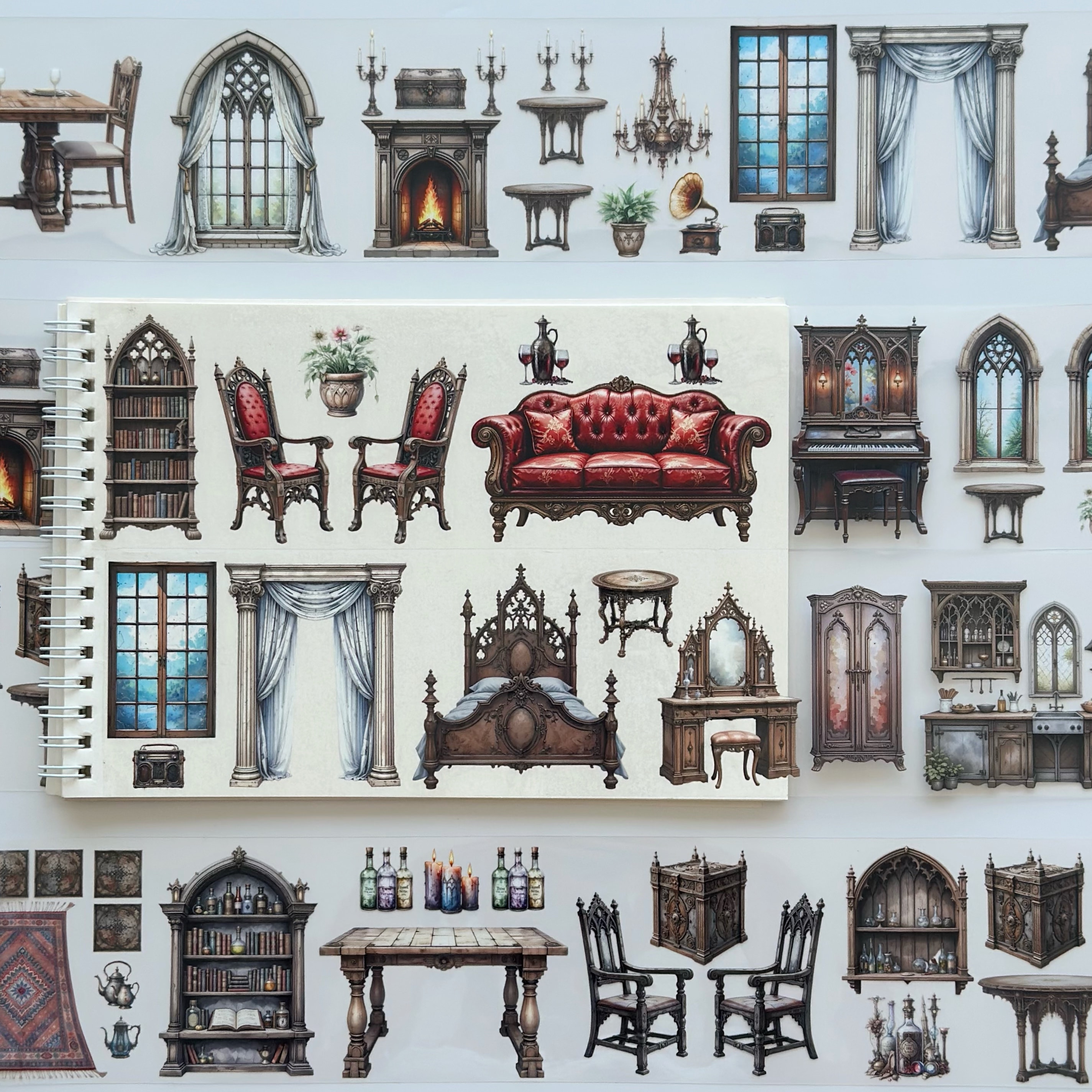 Secrets Under the Rug PET Tape – Scrapbooking, Journaling, Vintage Furniture Decor – Tax Included – SRP158