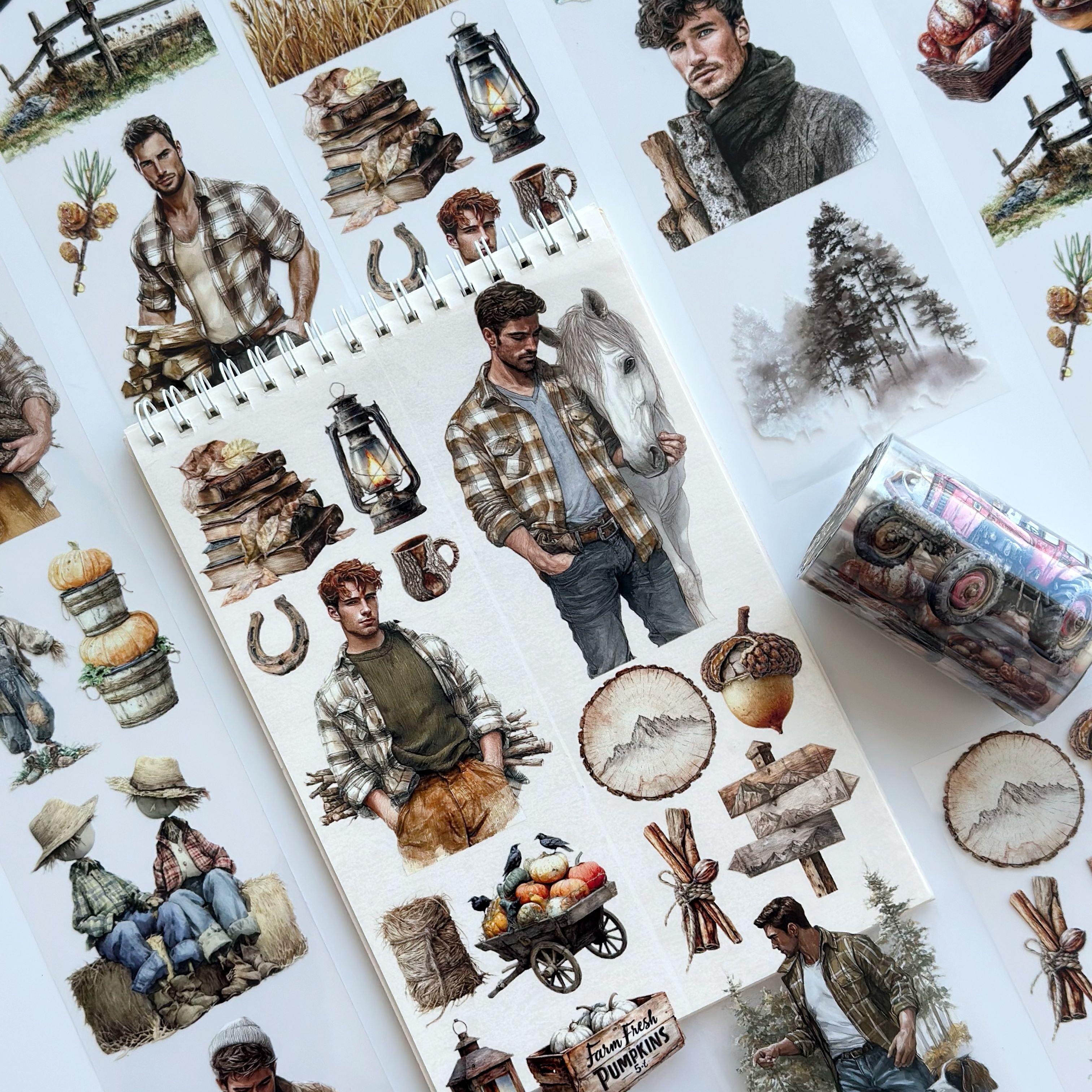 Harvest Moments PET Tape – Scrapbooking, Journaling, Rustic Farmhouse Craft – Tax Included – SRP145