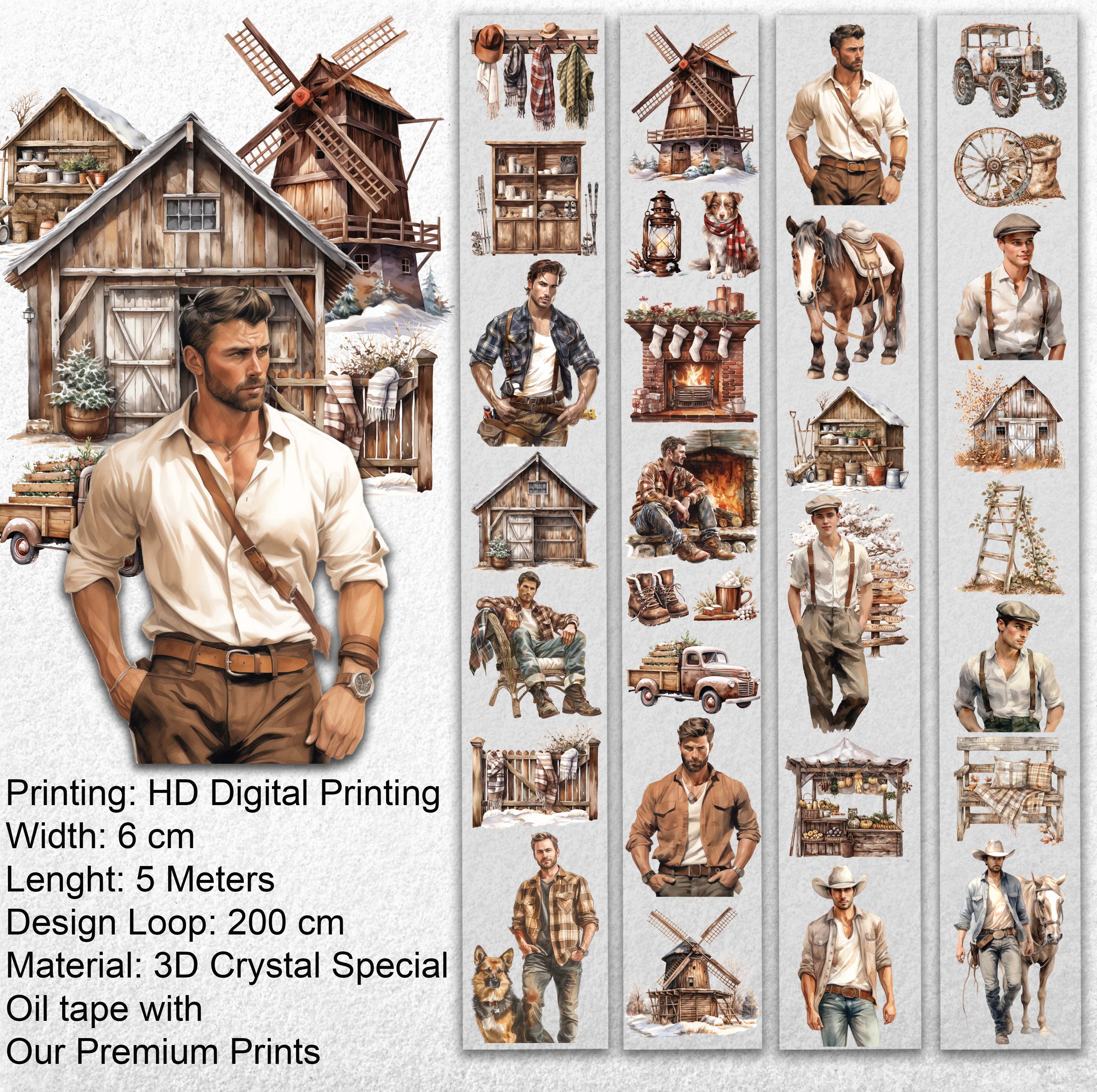 Scrapbook Voice in Cottage -3D Crystal Special Oil tape