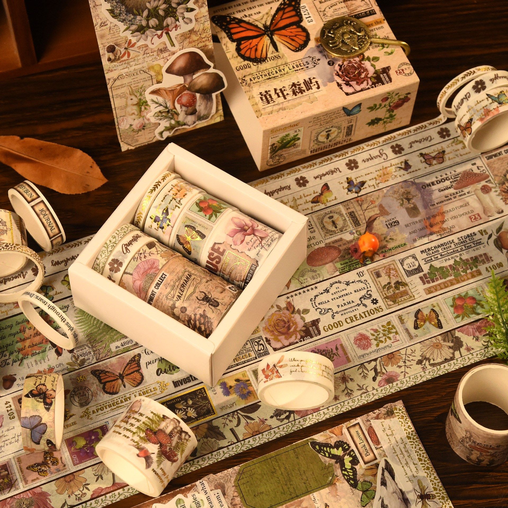 8 Pcs Scrapbook Decorative Washi Tape Roll Set