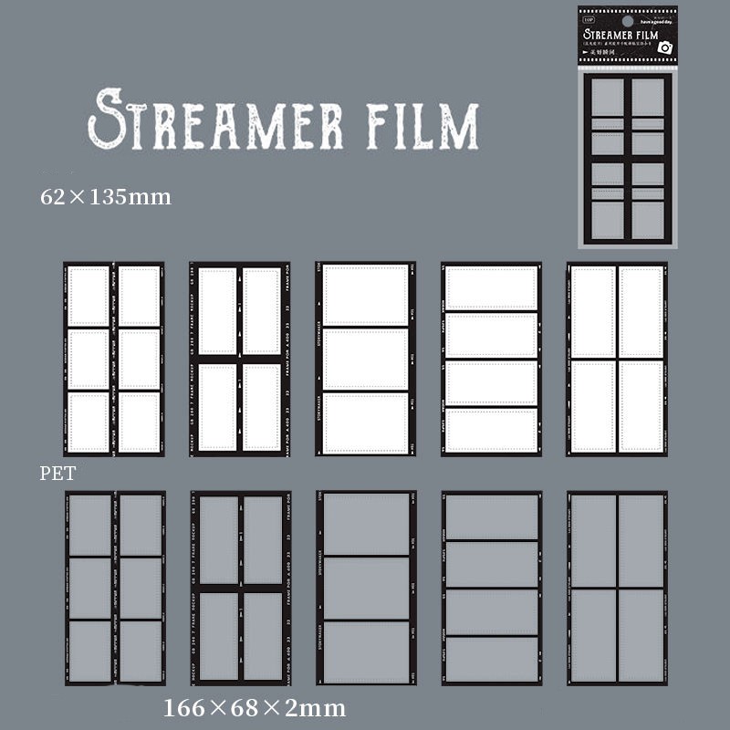 10 Parça Scrapbooking Dekoratif Film Flame - Sticker Set