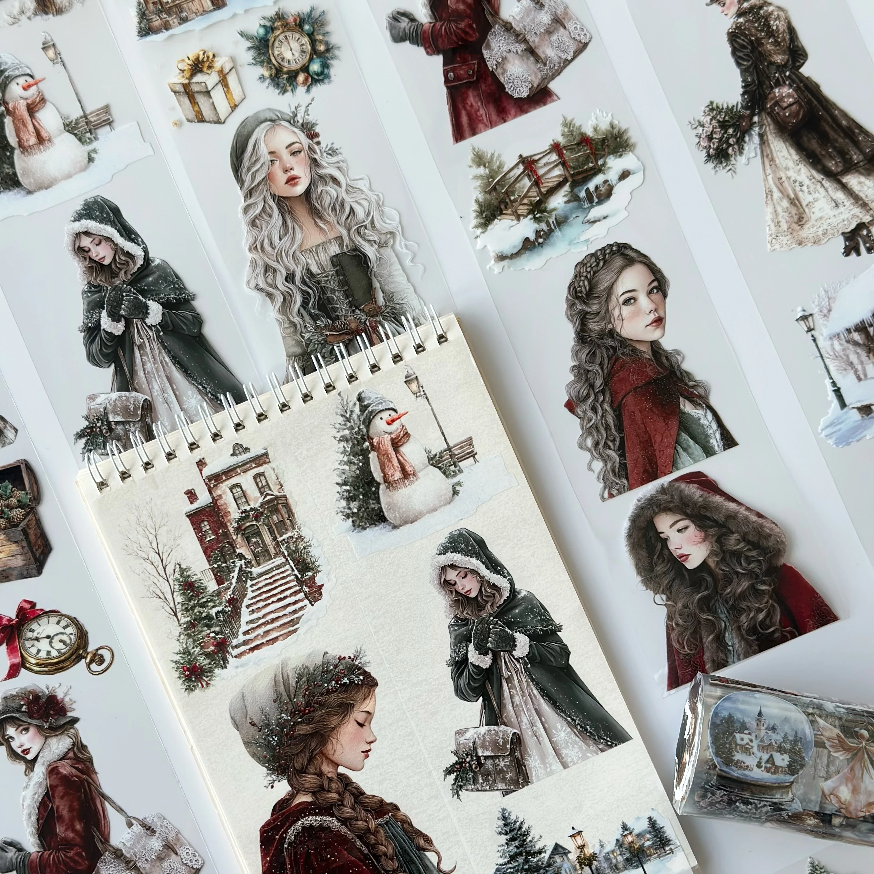 Victorian Christmas Pet Tape – Vintage Holiday Women, Snowy Winter Town, Classic Christmas Aesthetic, Tax Included – SRP165