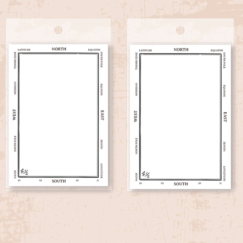 50 Sayfa Scrapbook Journal Memo Pad