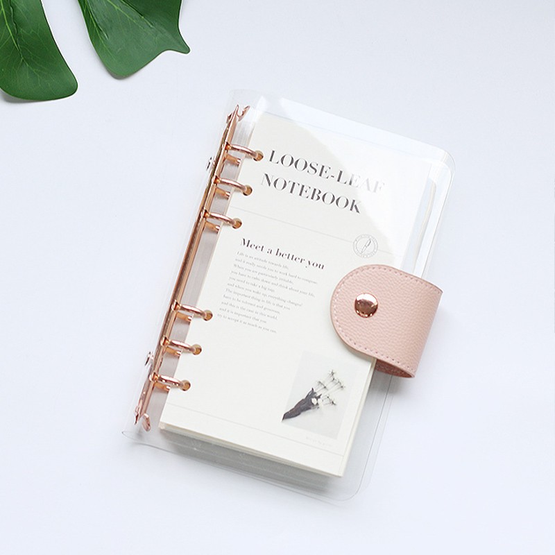 A6 PVC Kapak Scrapbook Journal Notebook