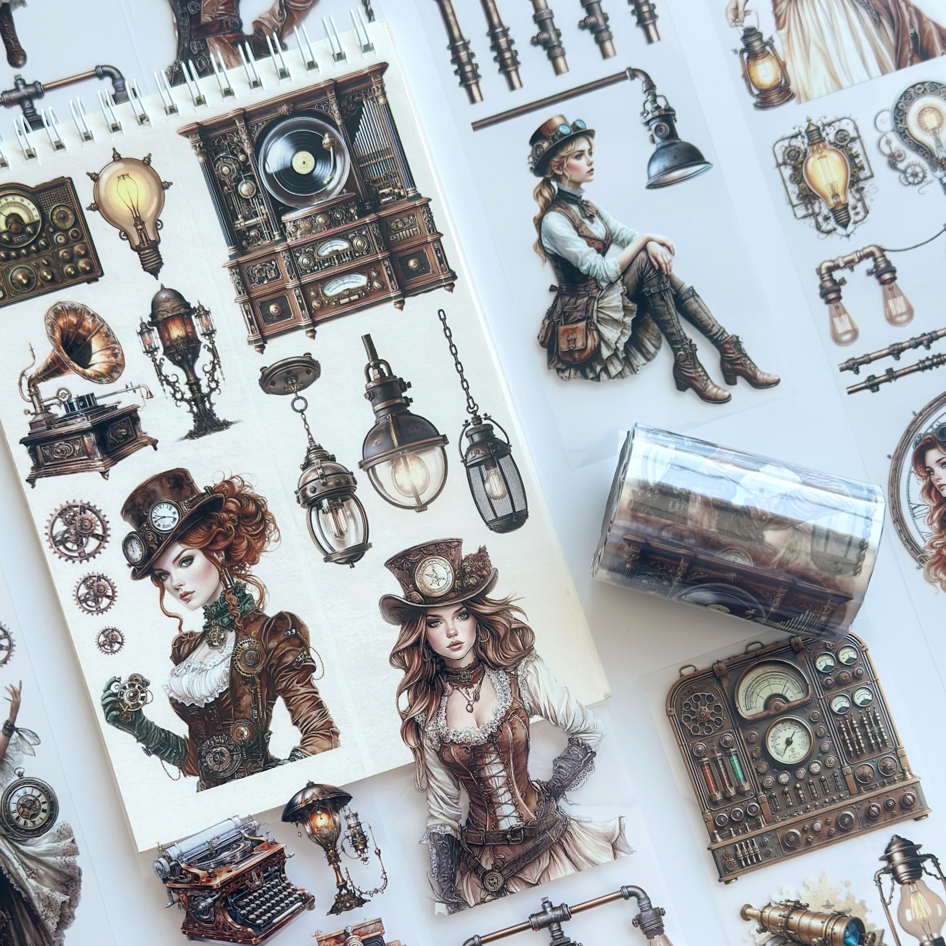 The Secret of Lights PET Tape – Steampunk Scrapbooking, Journaling, Vintage Craft – Tax Included – SRP155