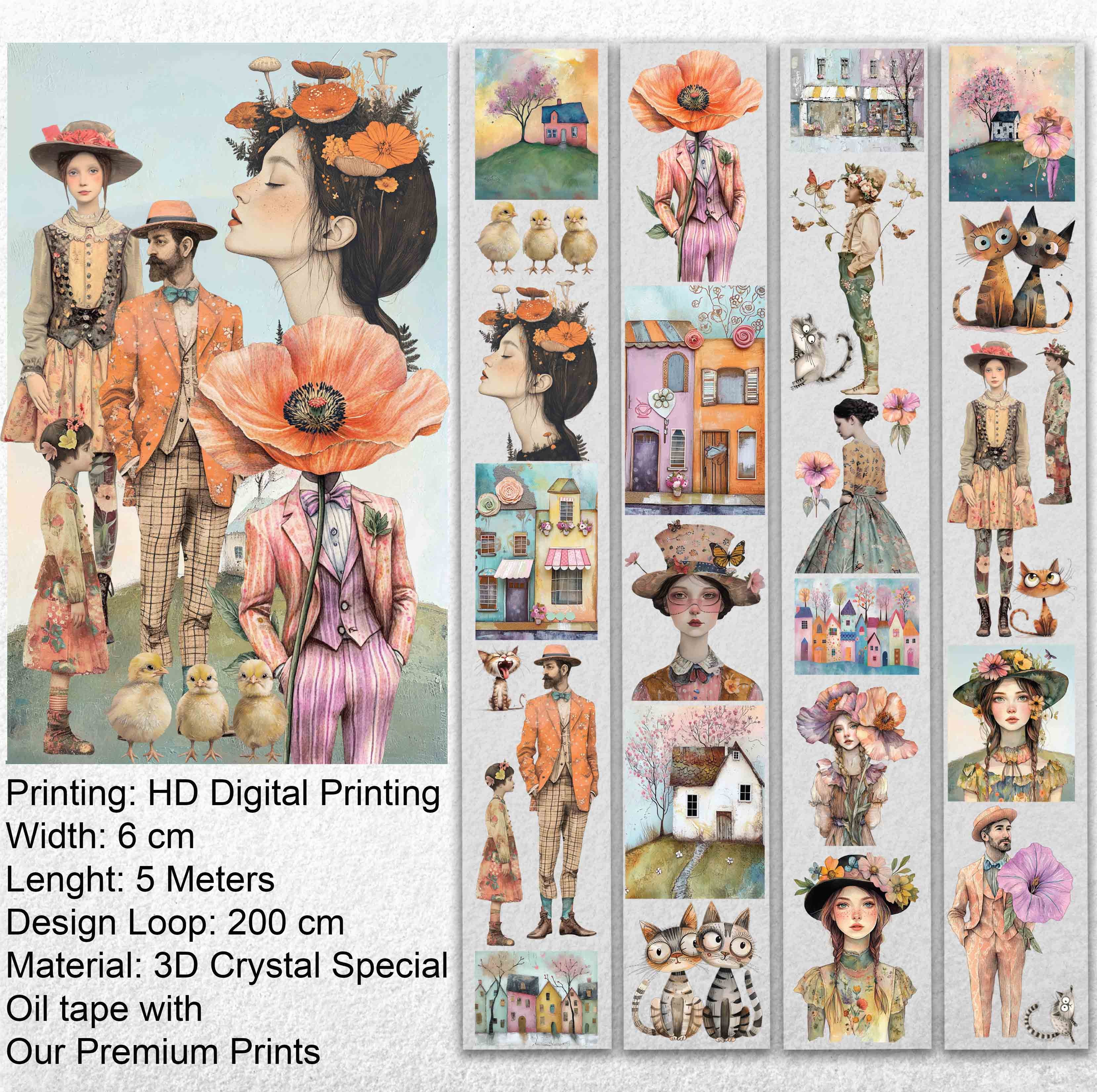 Scrapbook Strange Day -3D Crystal Special Oil tape